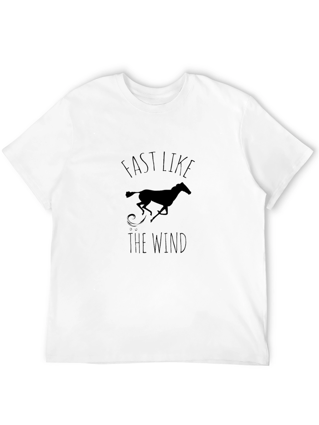 Fast Like The Wind Black Graphic Tee