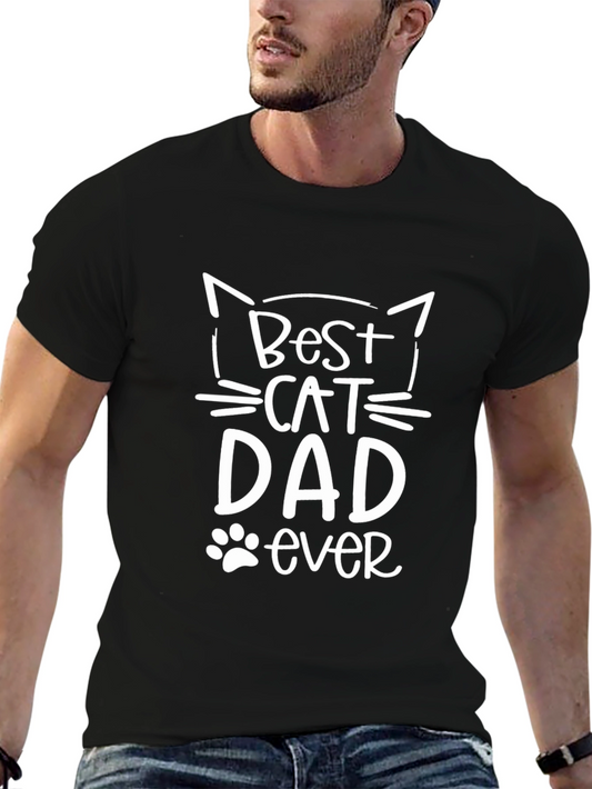 Best Cat Dad Ever T-Shirt - Cute Pet Lover Tee