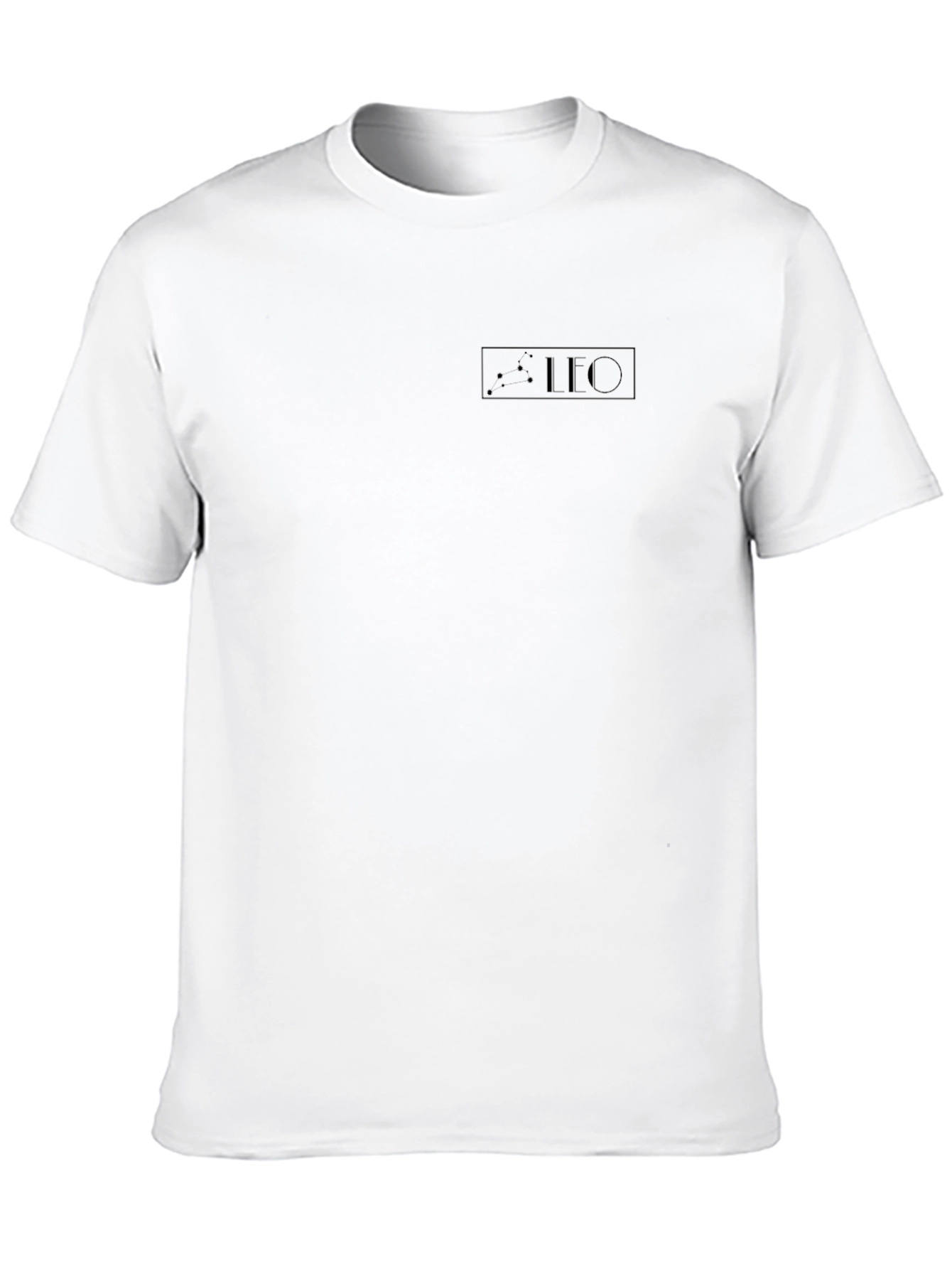 Mens Black Leo Zodiac T-Shirt