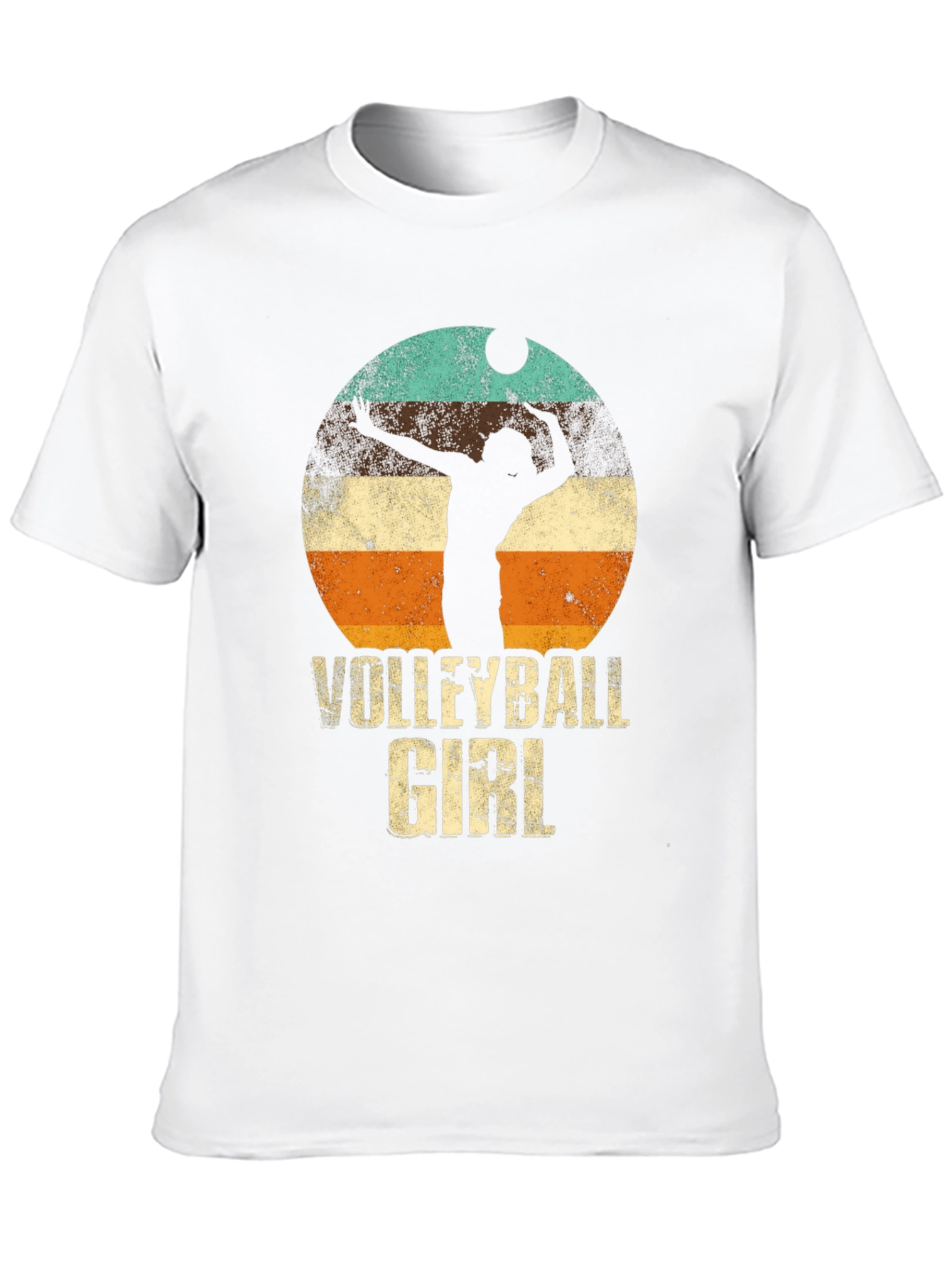 Volleyball Girl Retro Graphic T-Shirt