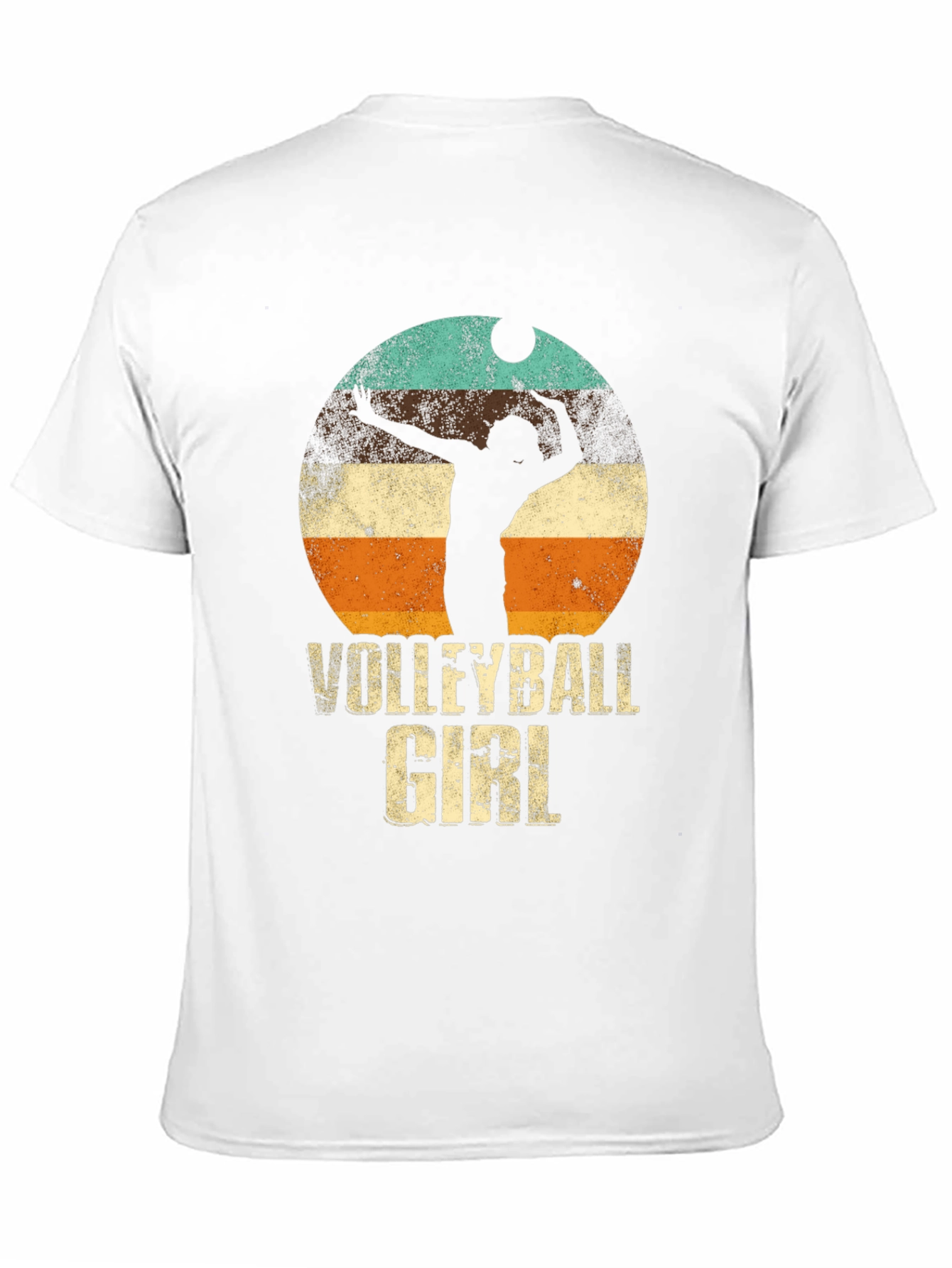Volleyball Girl Retro Graphic T-Shirt