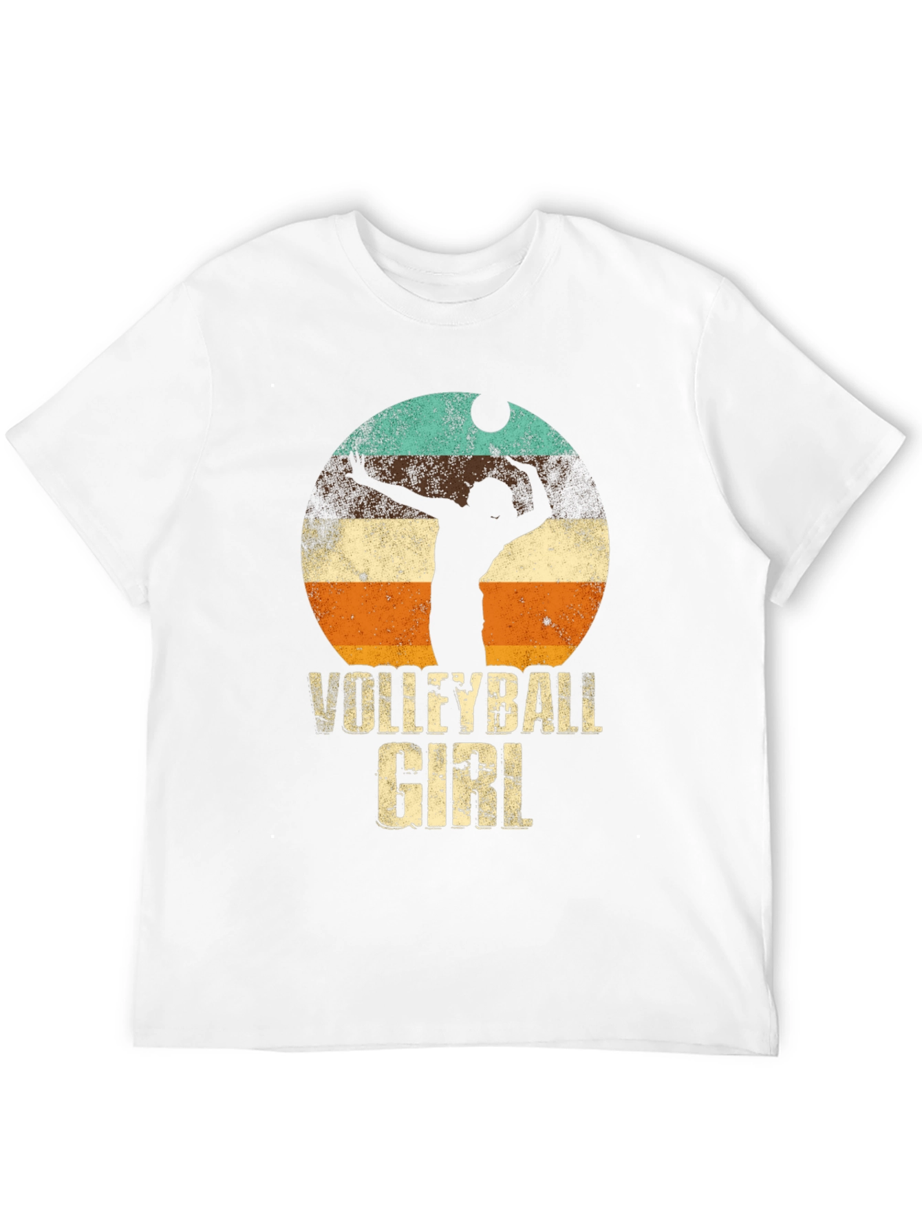Volleyball Girl Retro Graphic T-Shirt