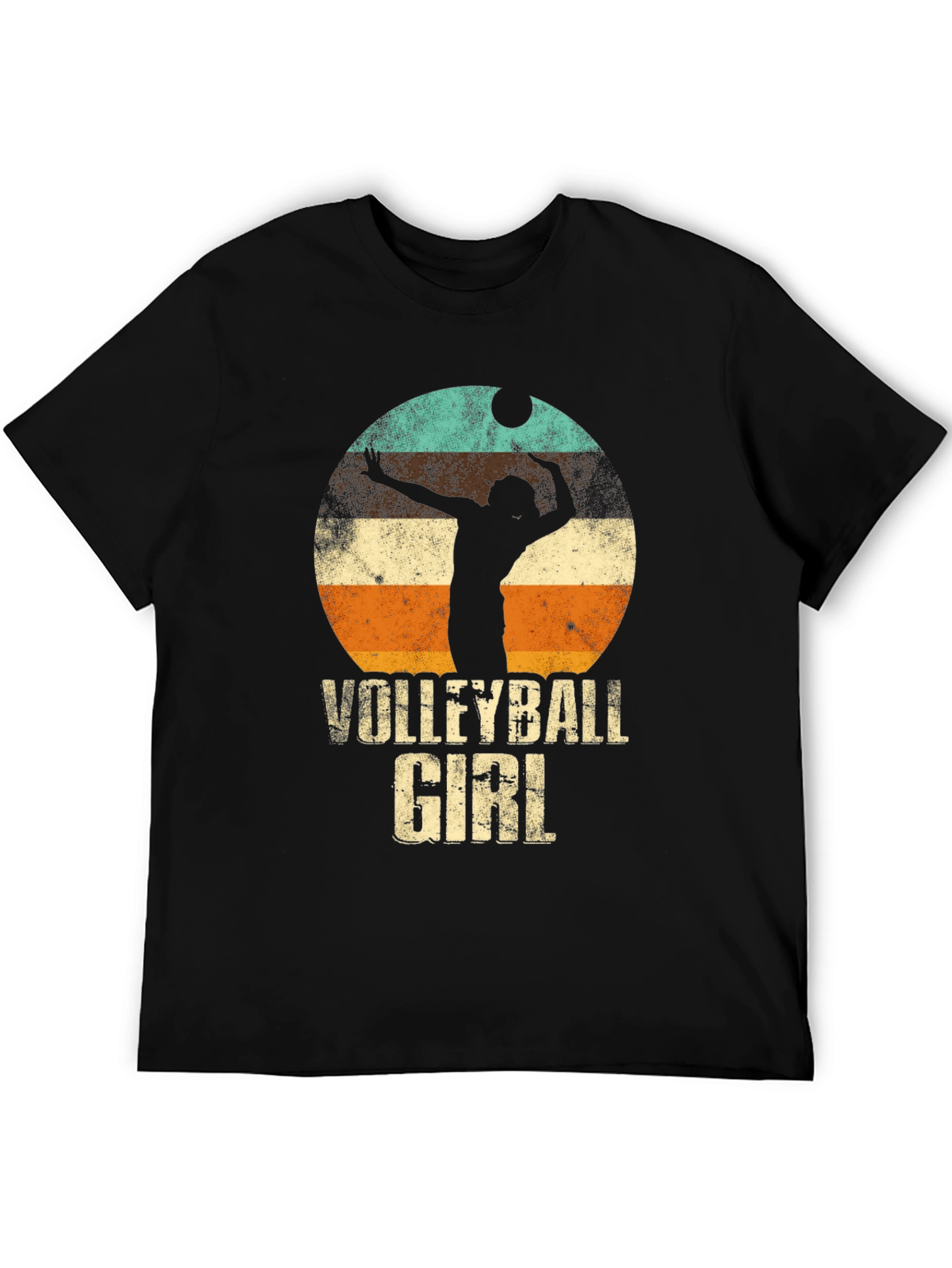 Volleyball Girl Retro Graphic T-Shirt