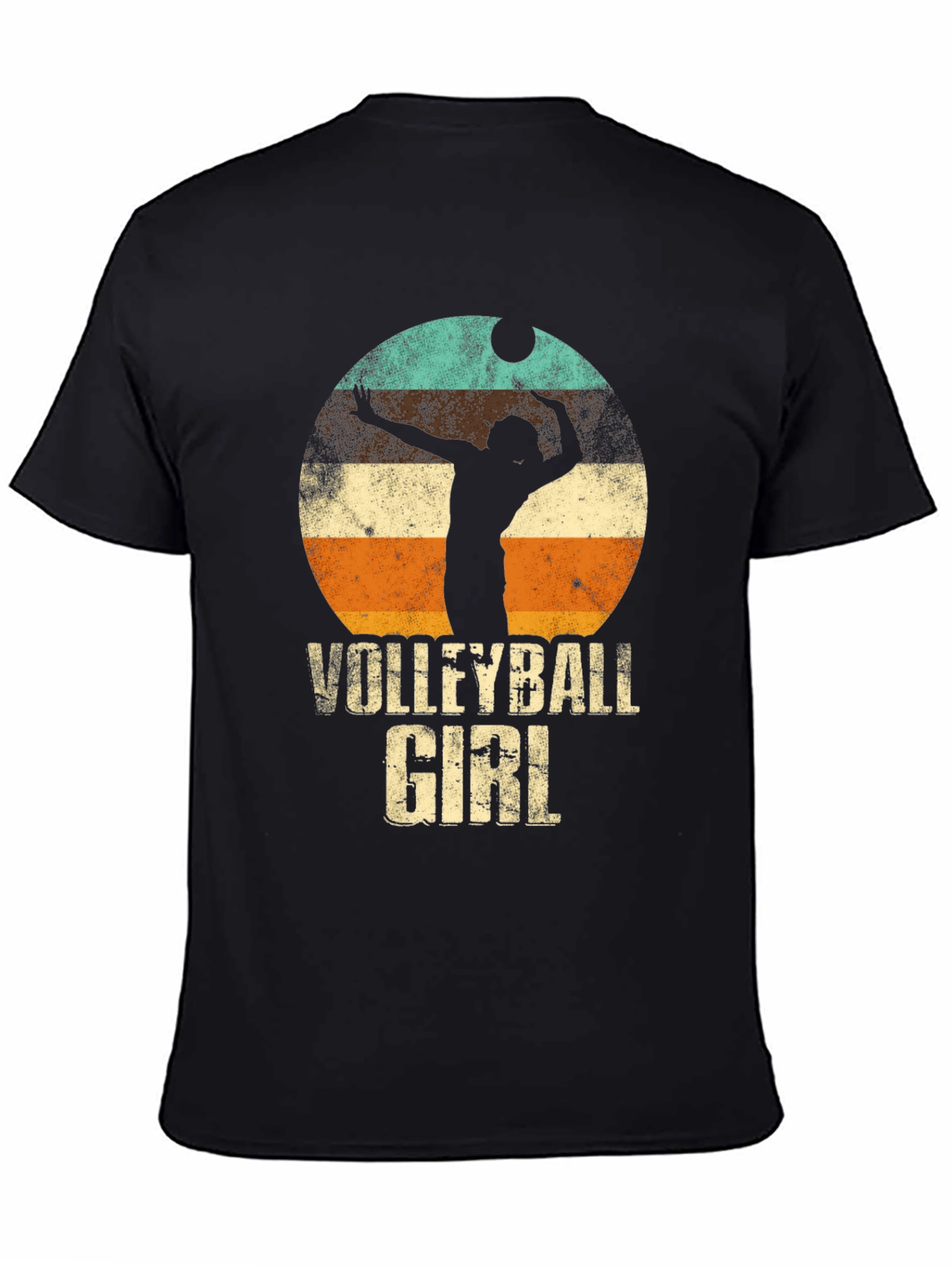 Volleyball Girl Retro Graphic T-Shirt