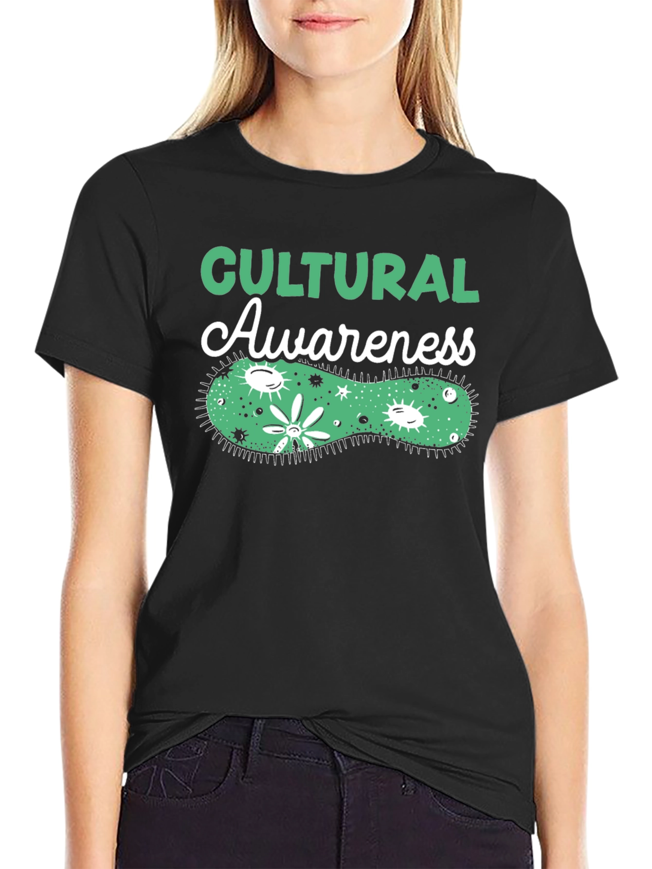 Cultural Awareness Graphic T-Shirt - Unisex Black Tee