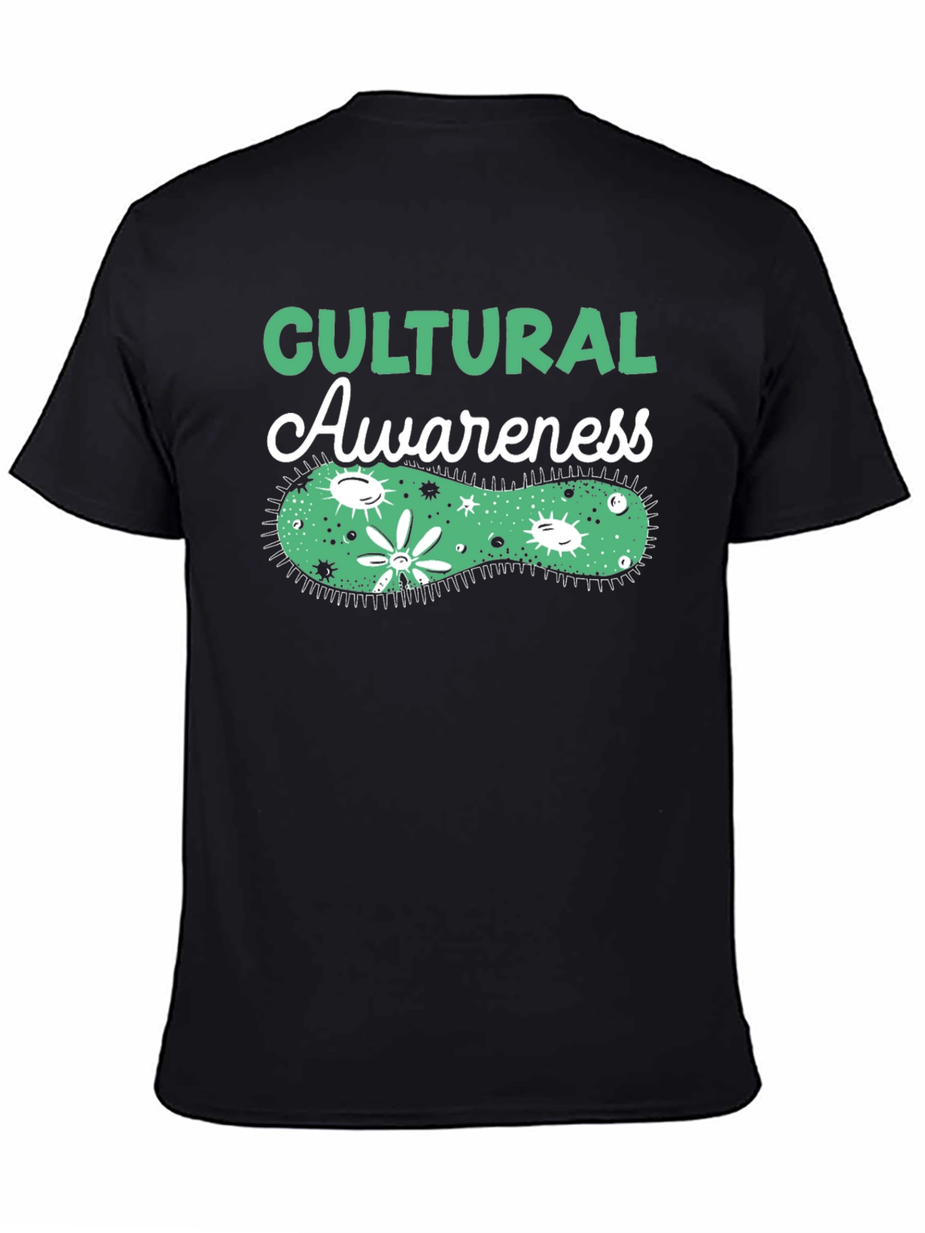 Cultural Awareness Graphic T-Shirt - Unisex Black Tee