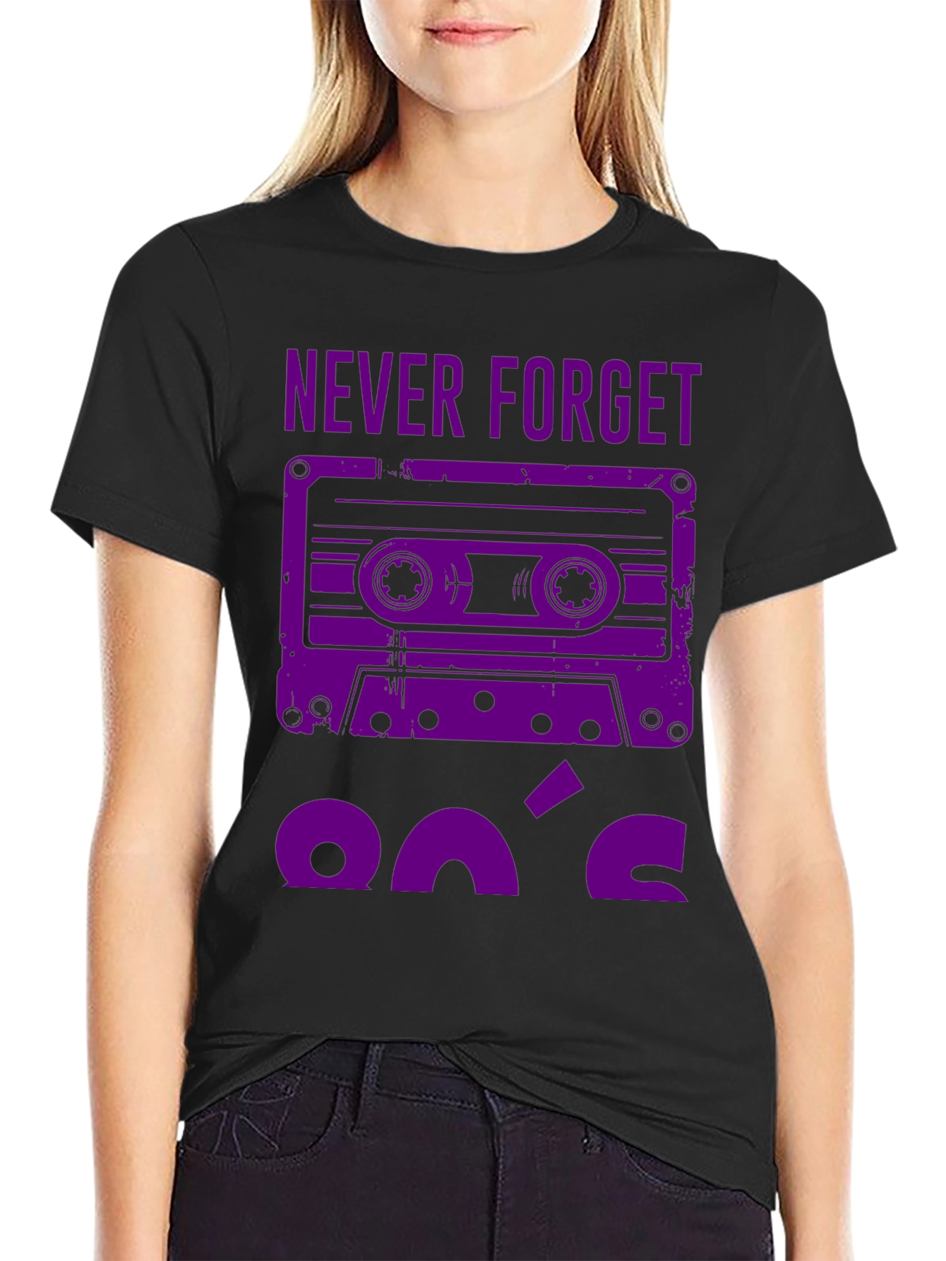 Never Forget 90s Cassette Tape Graphic T-Shirt