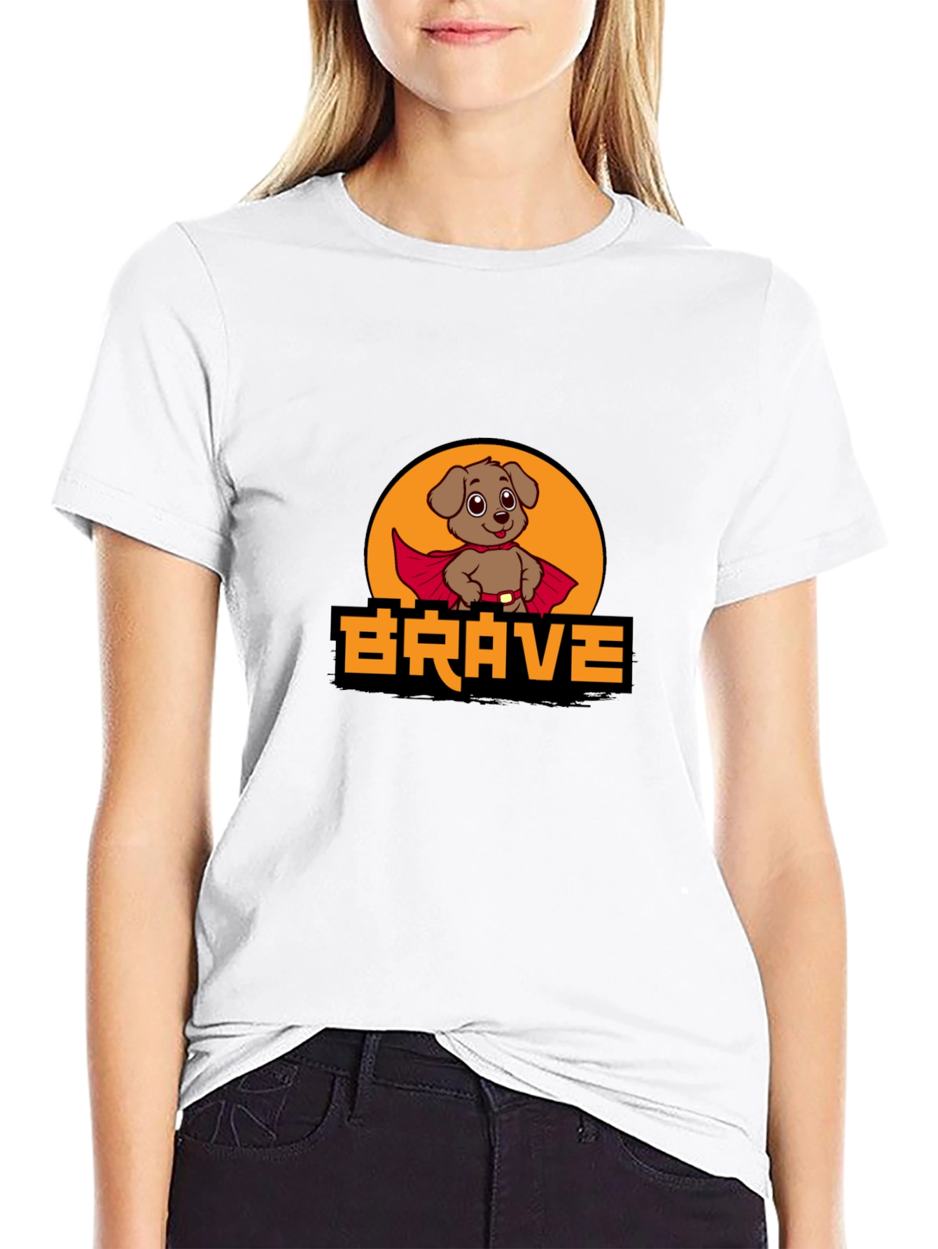 Brave Dog Superhero T-Shirt