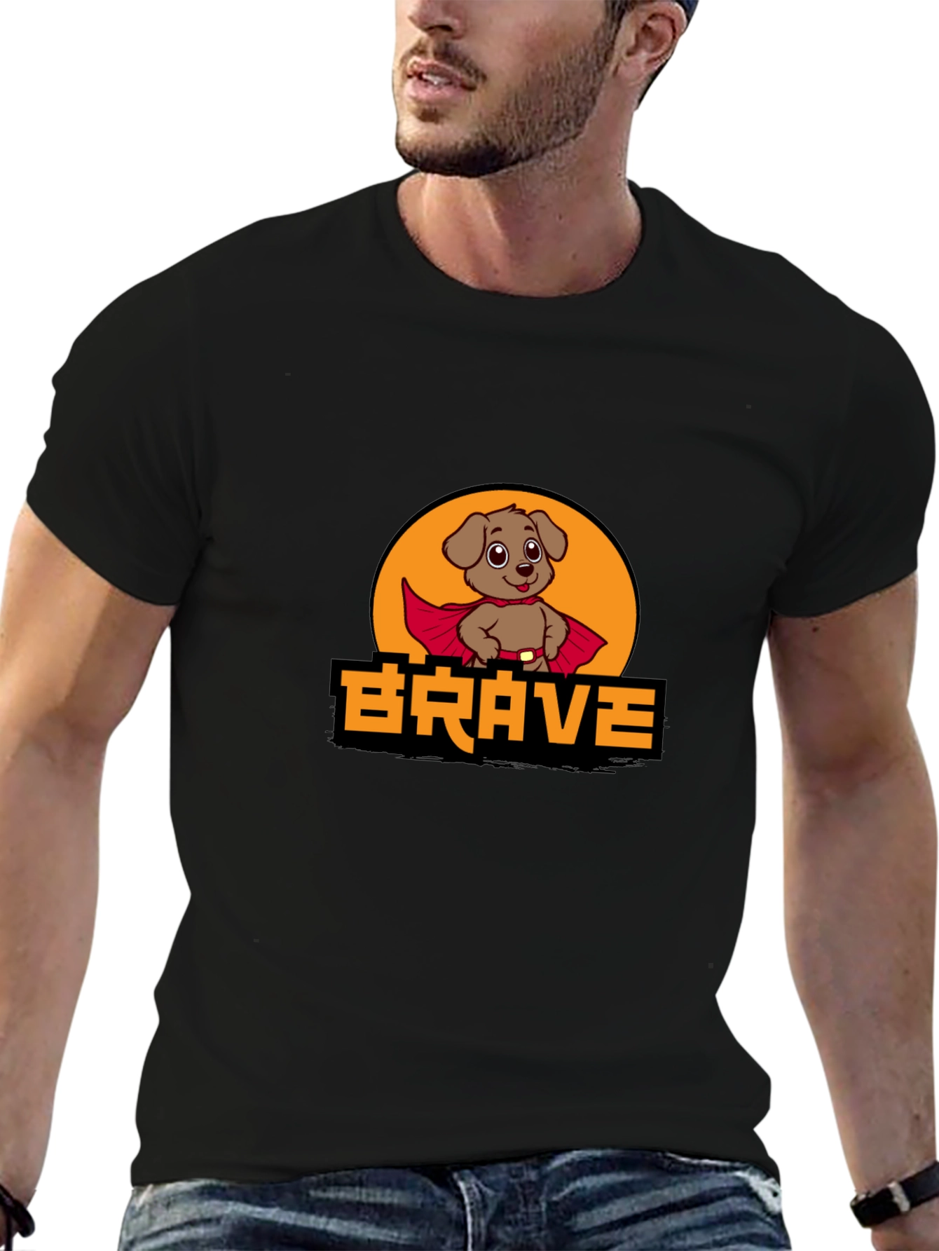 Brave Dog Superhero T-Shirt