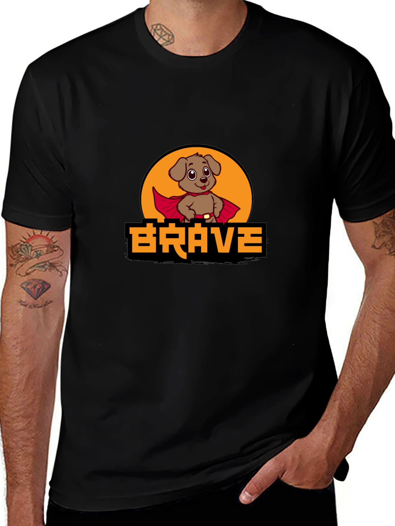 Brave Dog Superhero T-Shirt