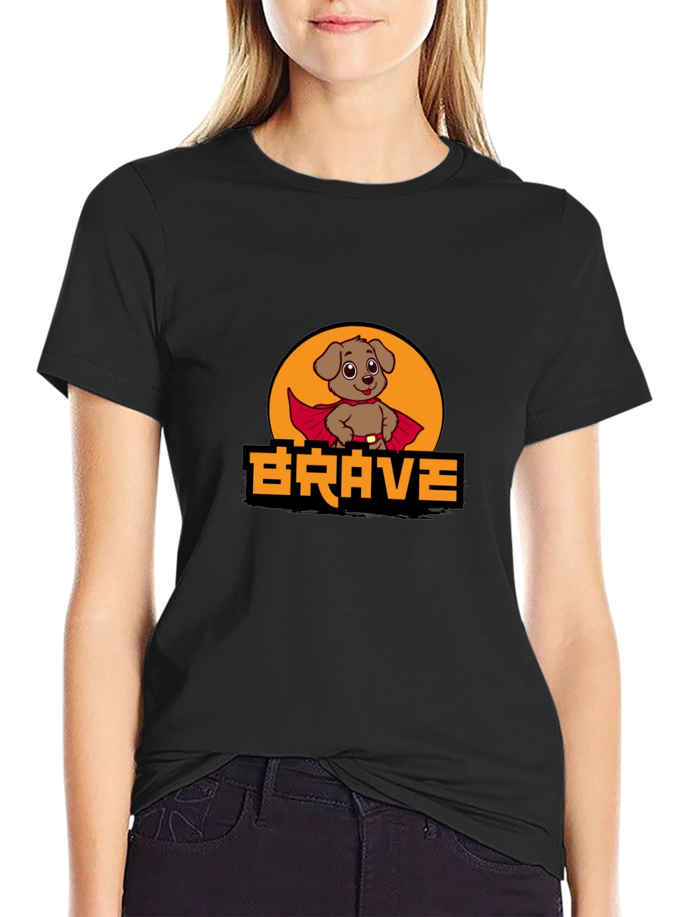 Brave Dog Superhero T-Shirt