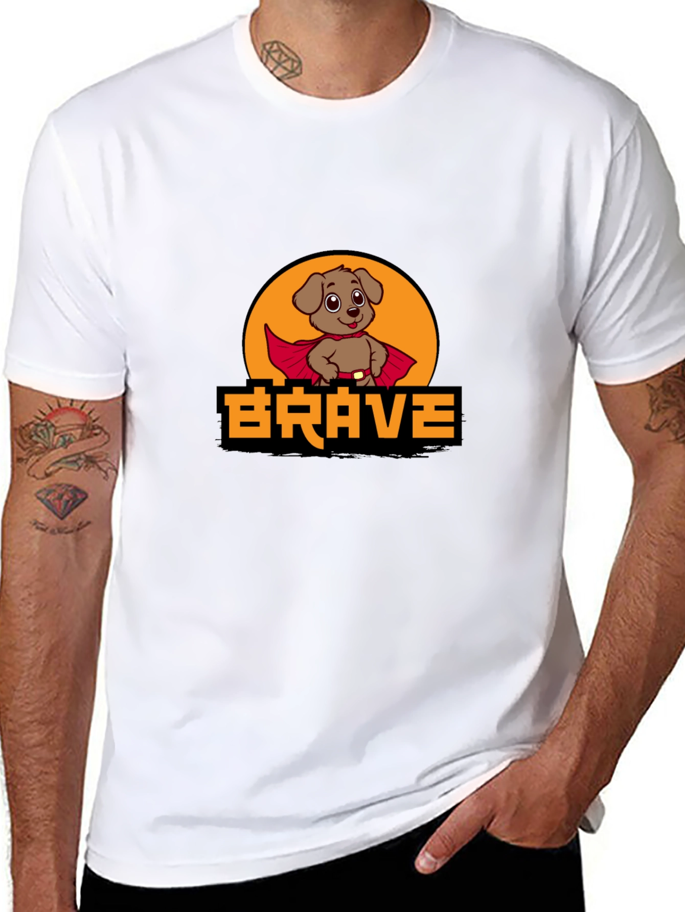 Brave Dog Superhero T-Shirt