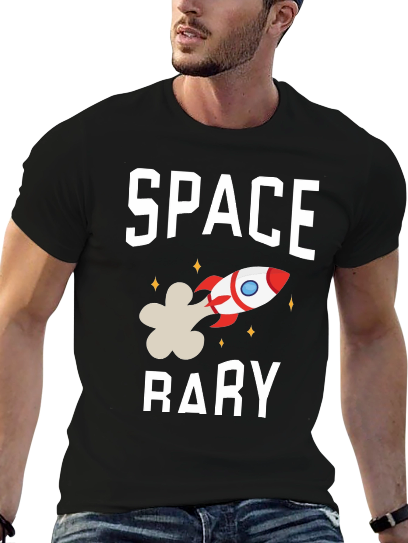 Space Rary Funny Graphic T-Shirt