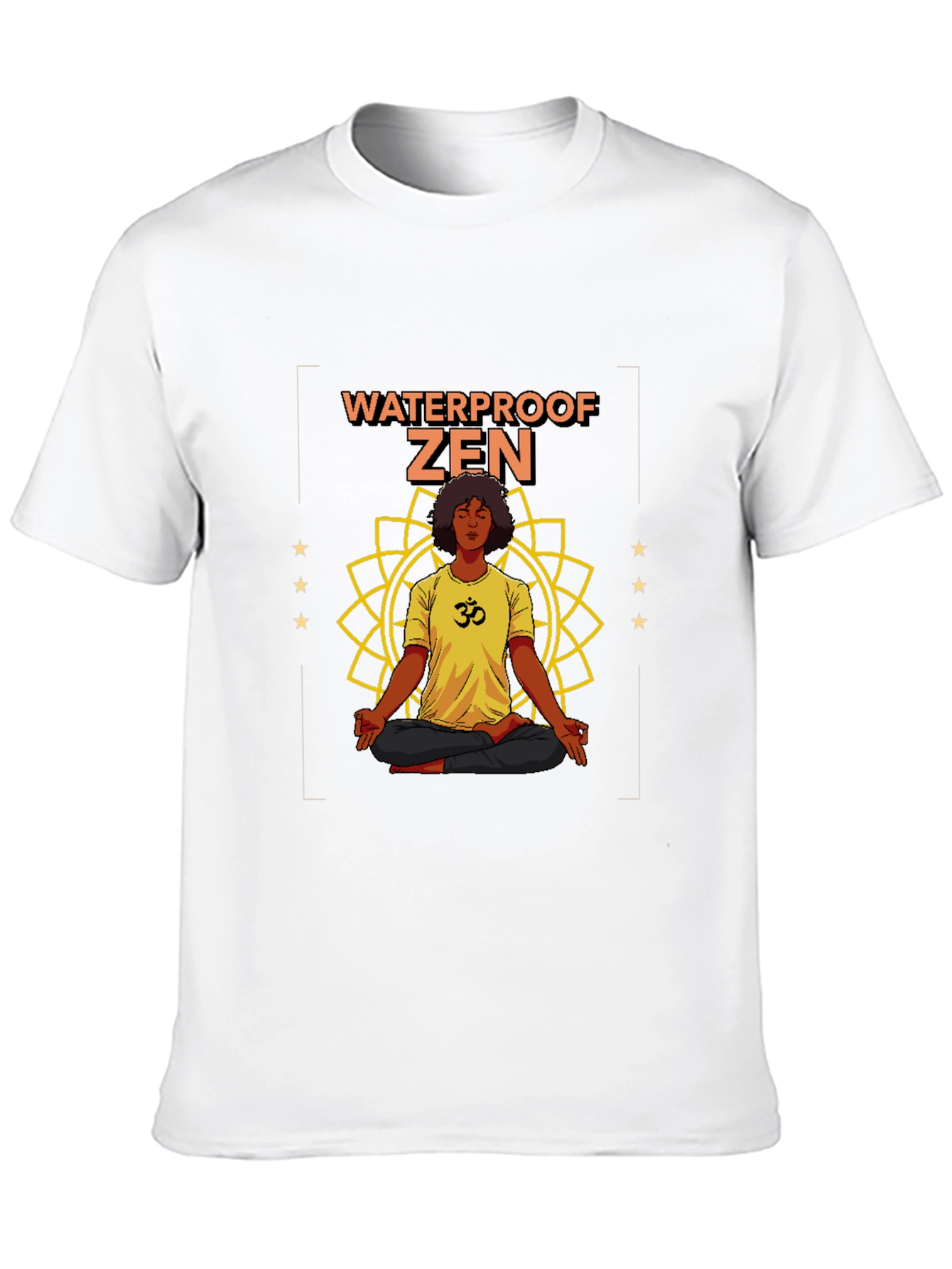 Waterproof Zen Graphic T-Shirt - Unisex Black Tee