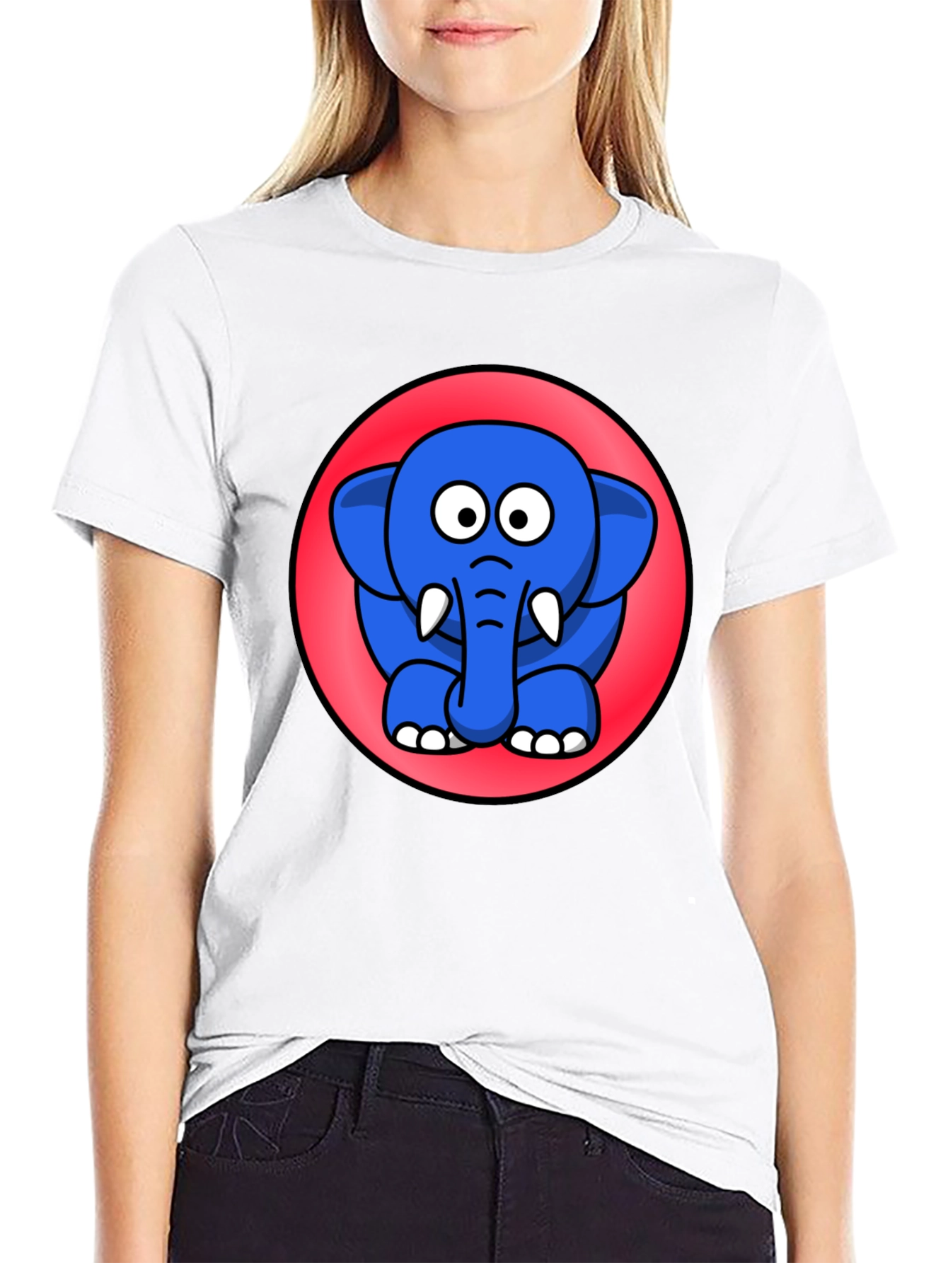 Cute Cartoon Elephant T-Shirt