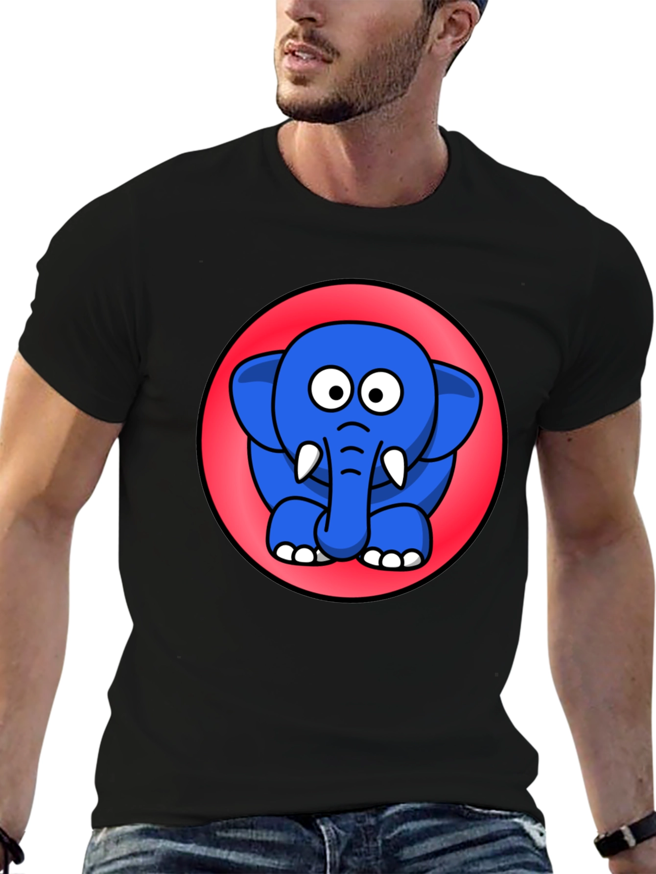 Cute Cartoon Elephant T-Shirt