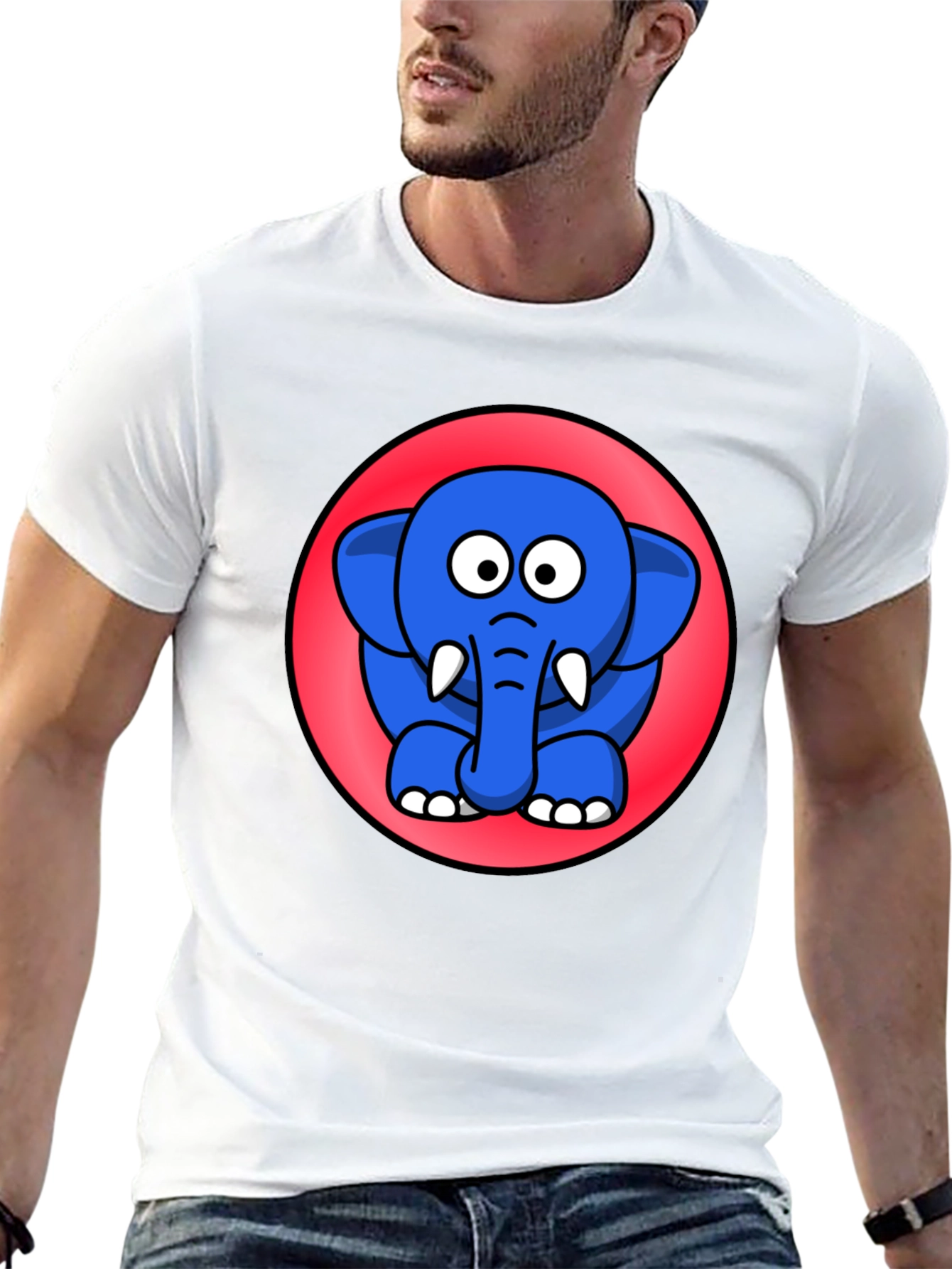 Cute Cartoon Elephant T-Shirt