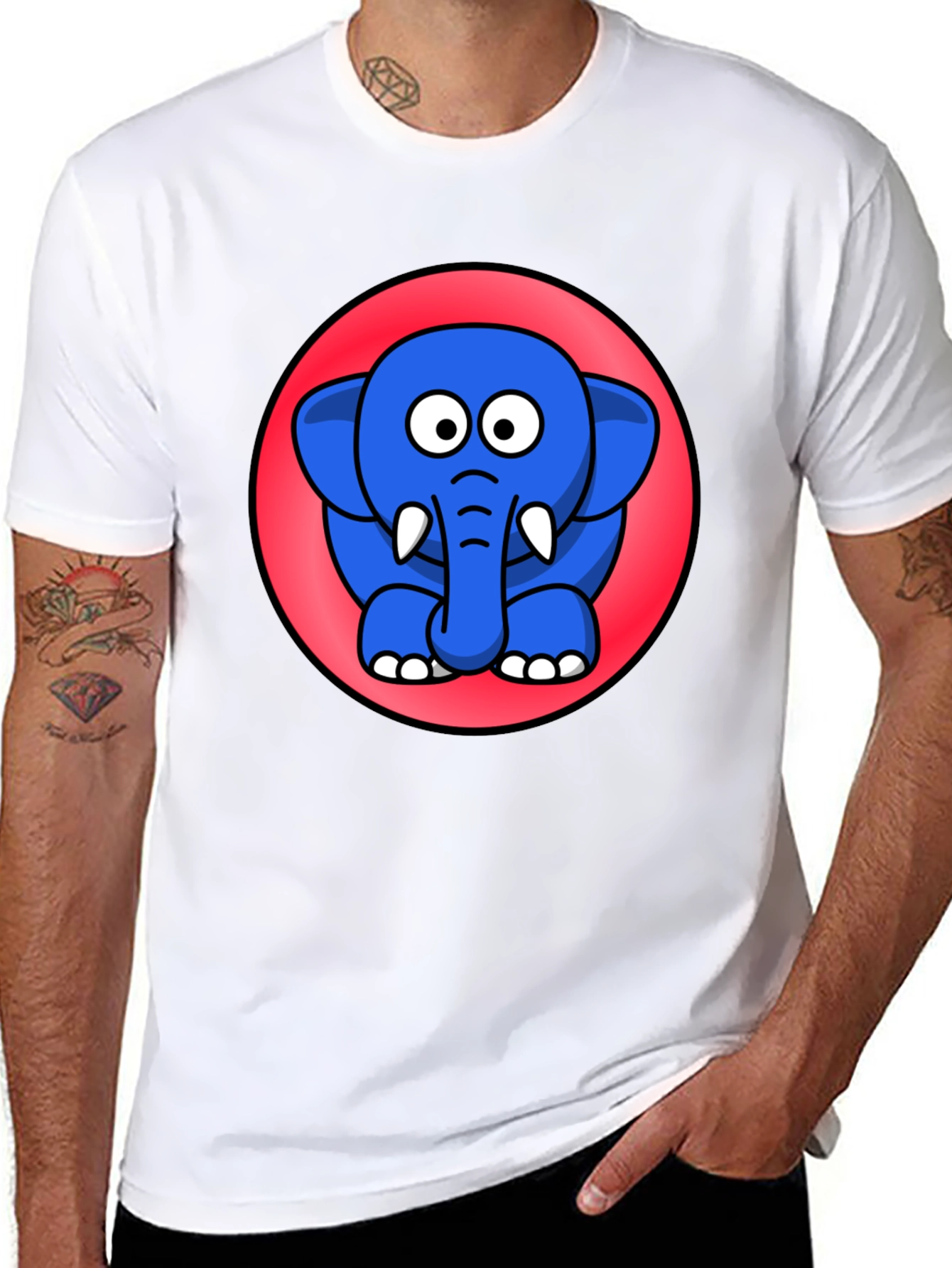 Cute Cartoon Elephant T-Shirt