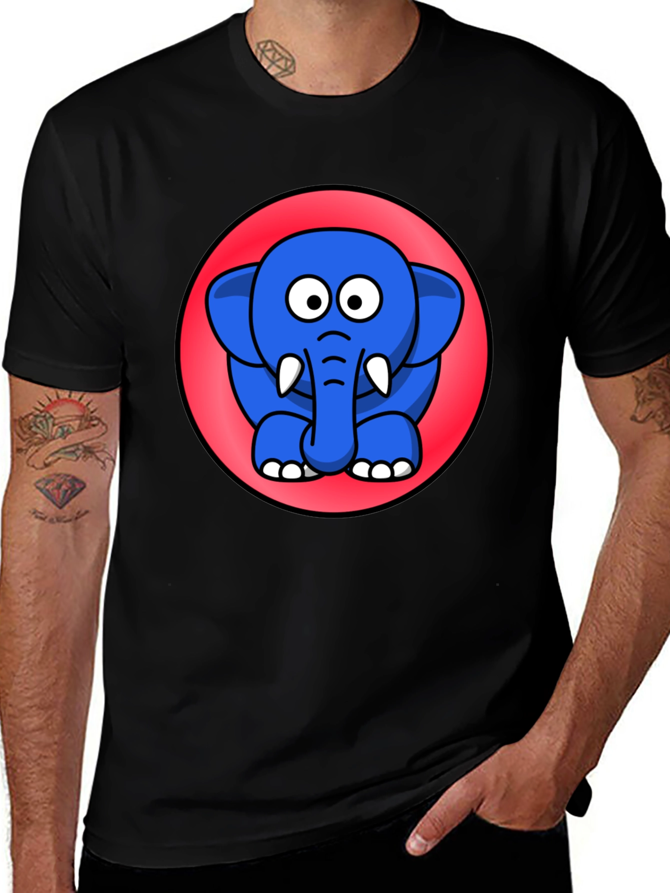 Cute Cartoon Elephant T-Shirt