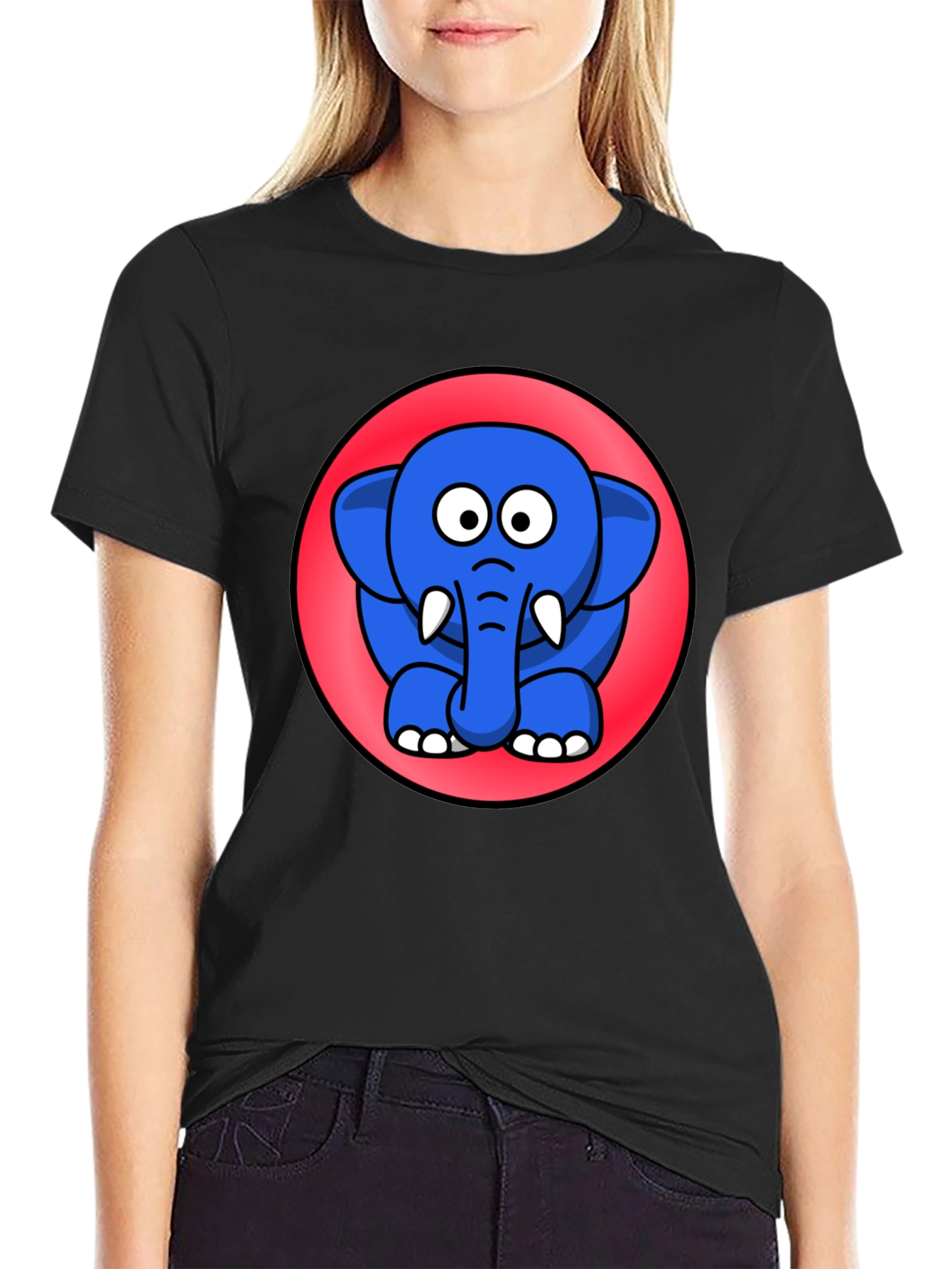 Cute Cartoon Elephant T-Shirt