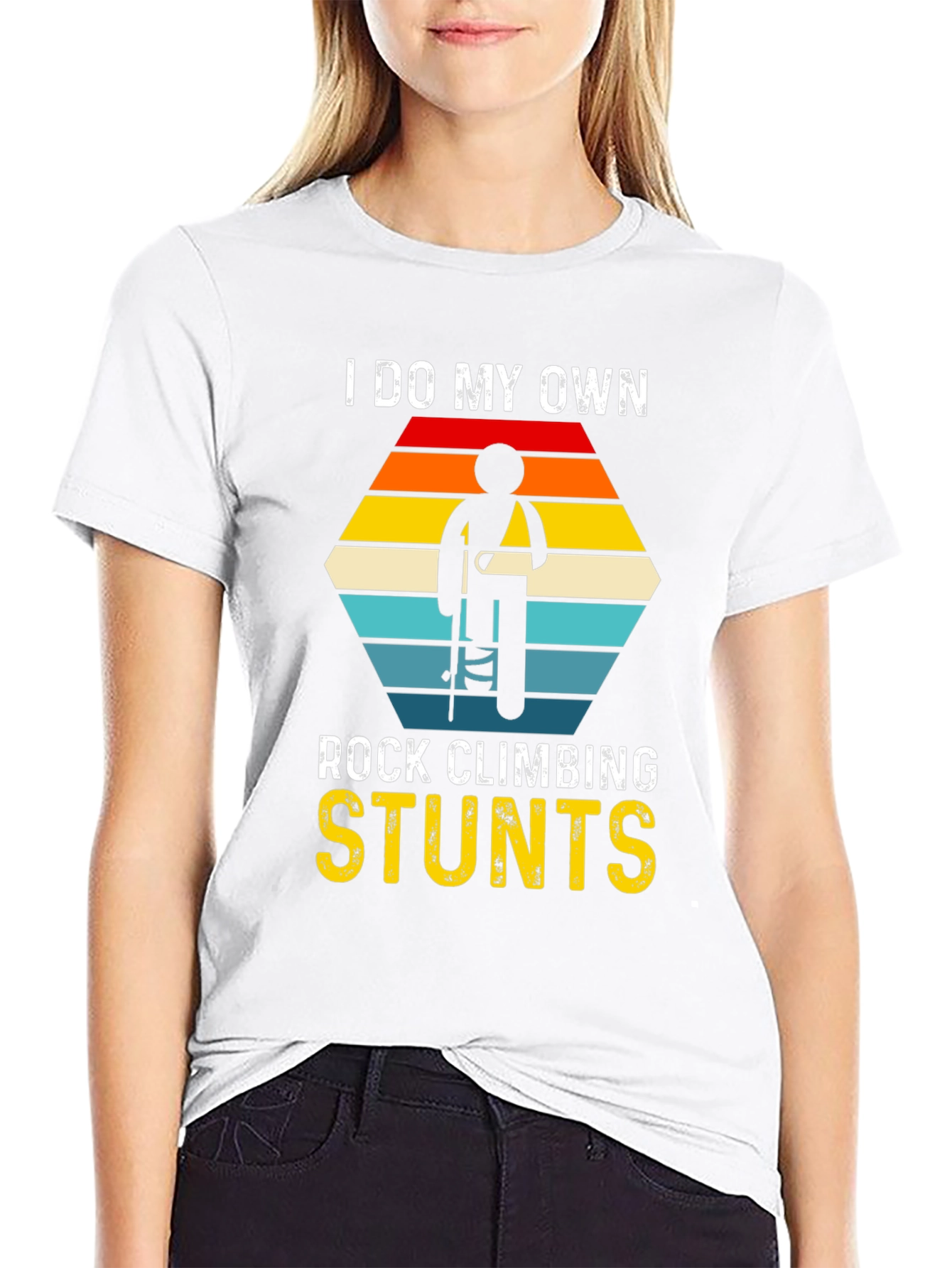 Rock Climbing Stunts Graphic T-Shirt