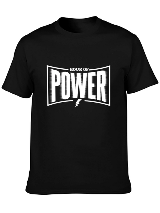 Hour of Power Graphic T-Shirt - Black