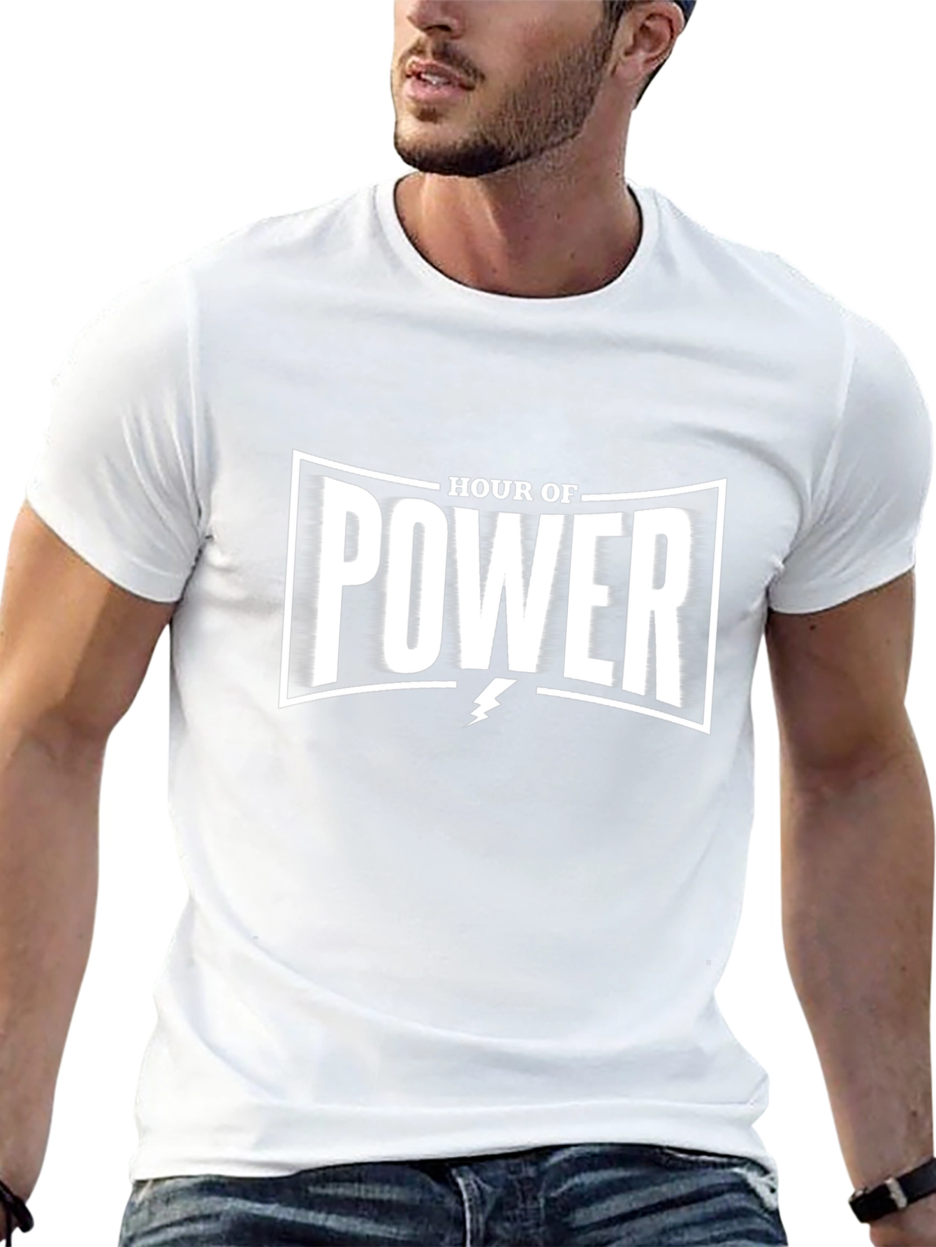 Hour of Power Graphic T-Shirt - Black