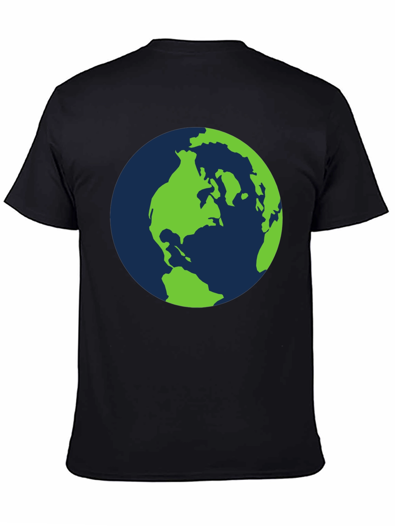 Earth Graphic T-Shirt - Black Cotton Tee