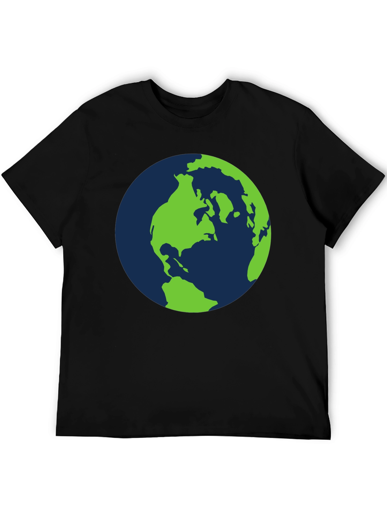 Earth Graphic T-Shirt - Black Cotton Tee