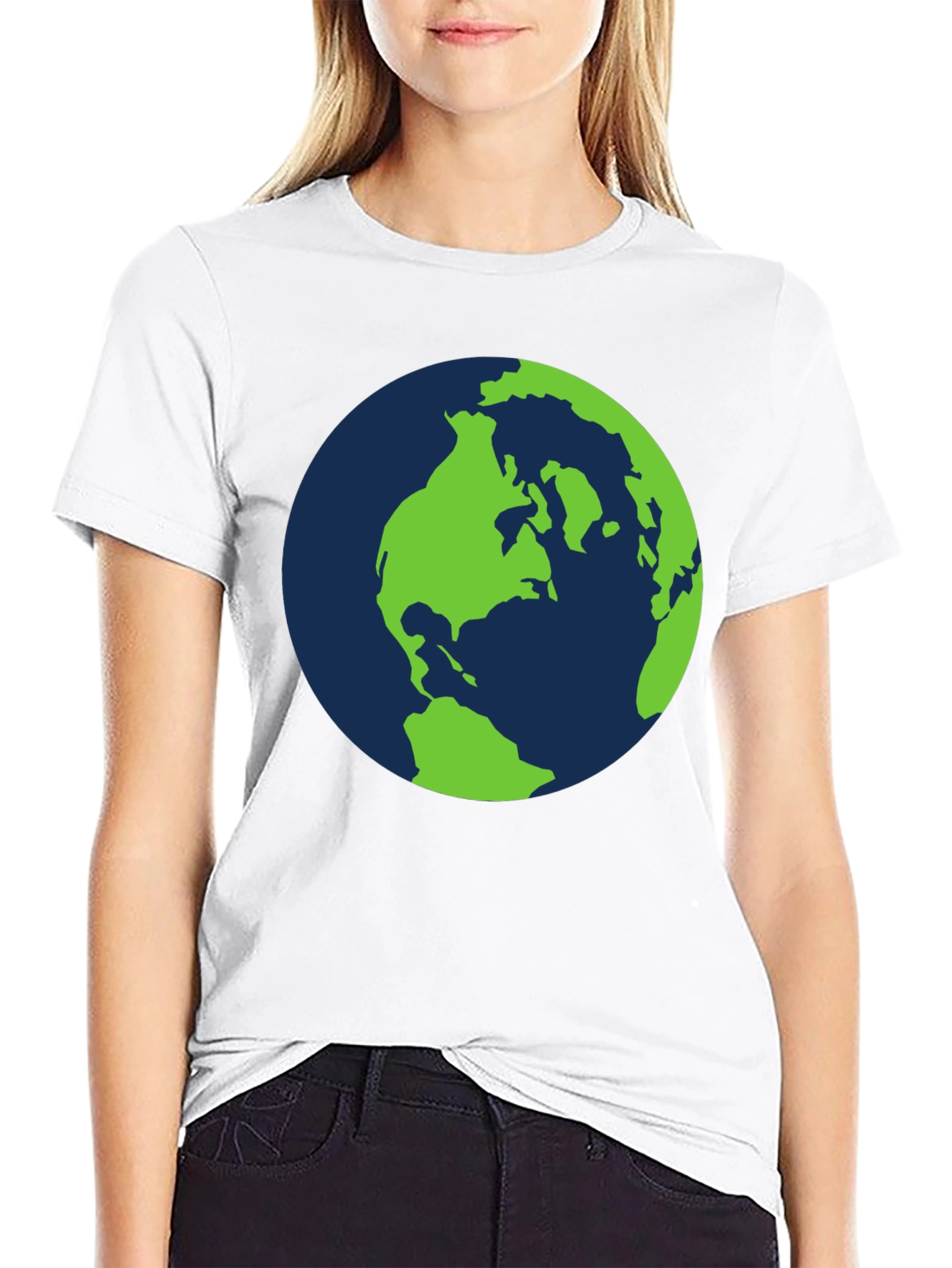 Earth Graphic T-Shirt - Black Cotton Tee
