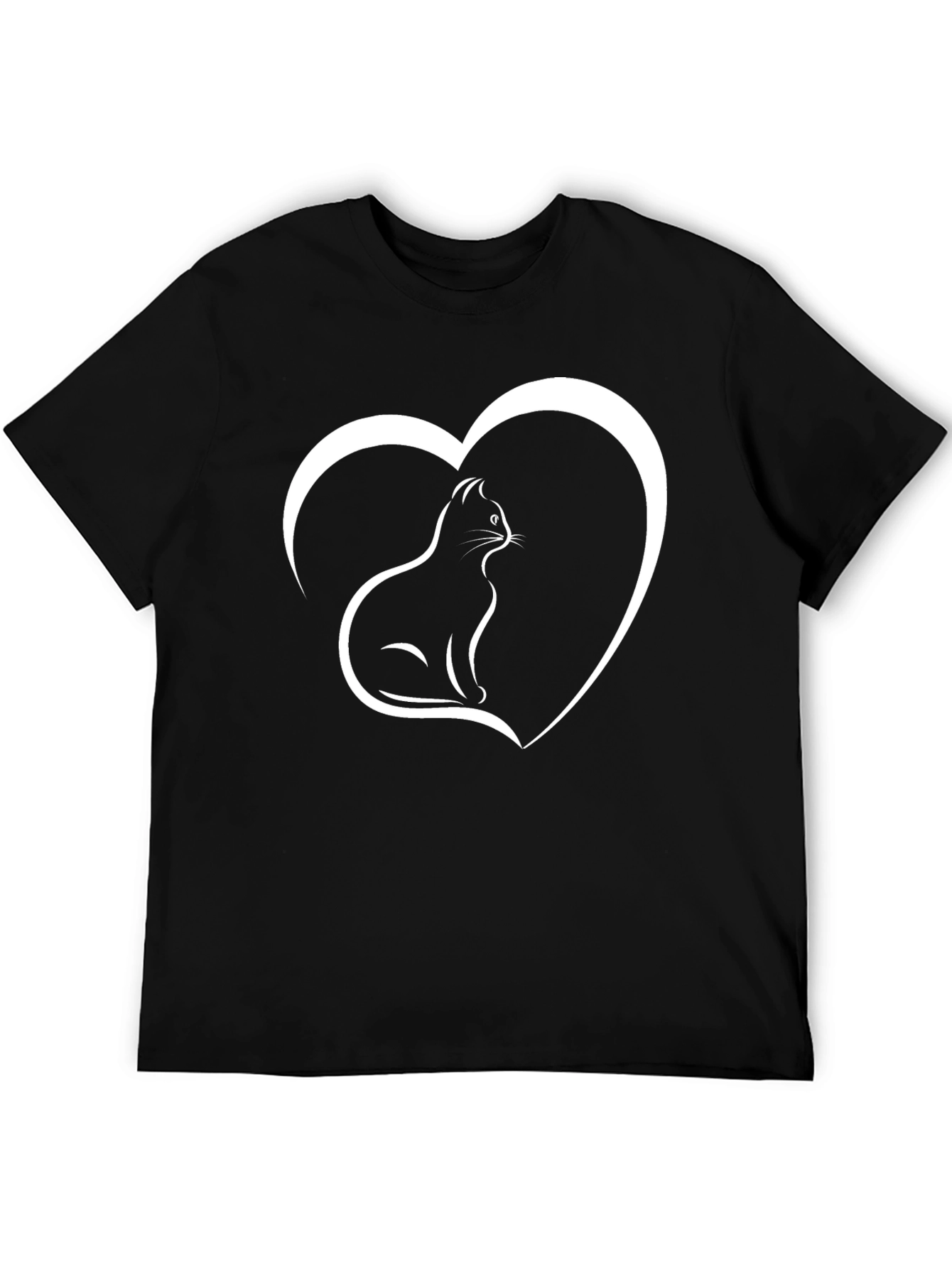 Cat Heart T-Shirt - Unisex Graphic Tee