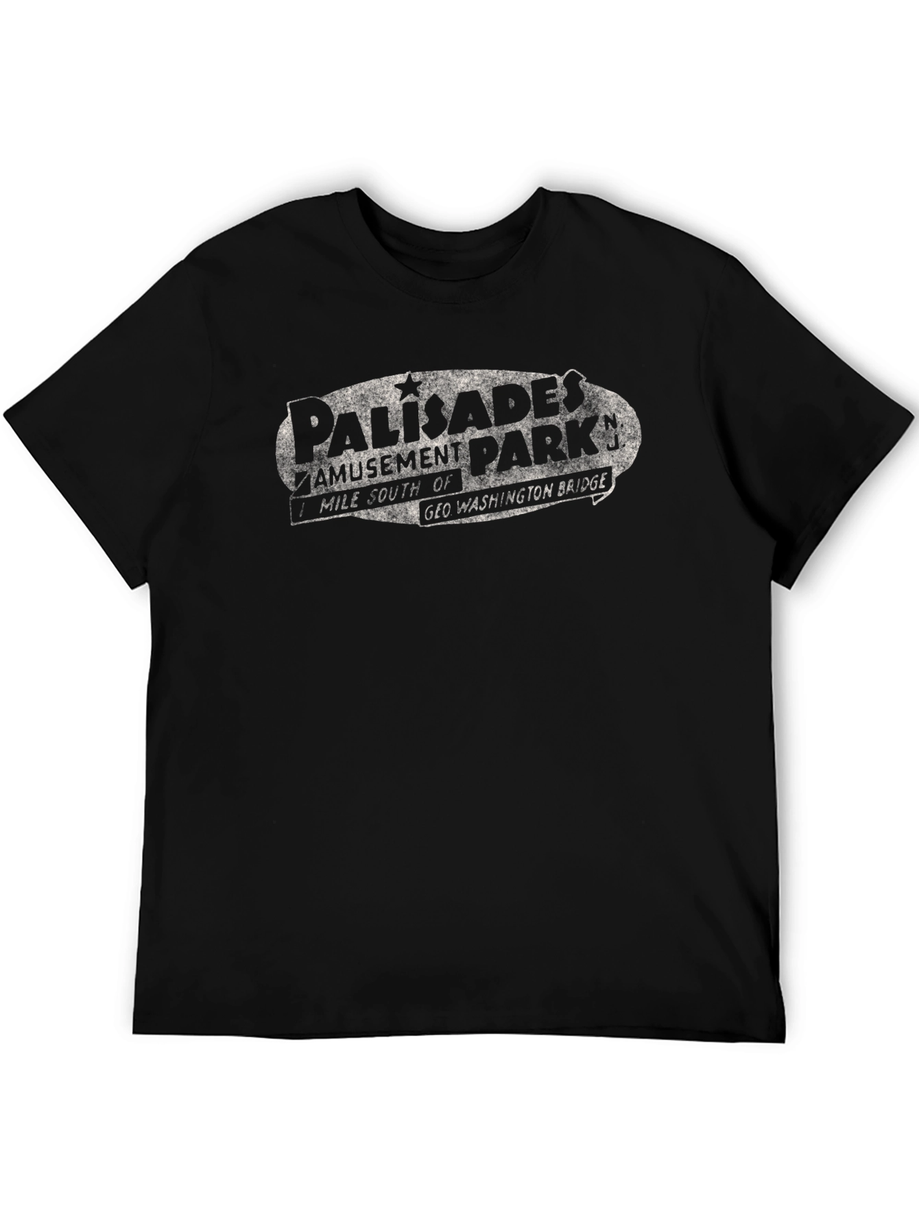 Palisades Amusement Park Black T-Shirt