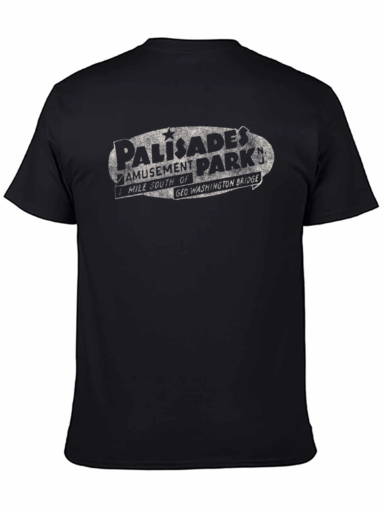 Palisades Amusement Park Black T-Shirt