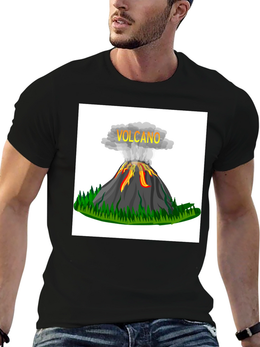 Volcano Graphic Print T-Shirt