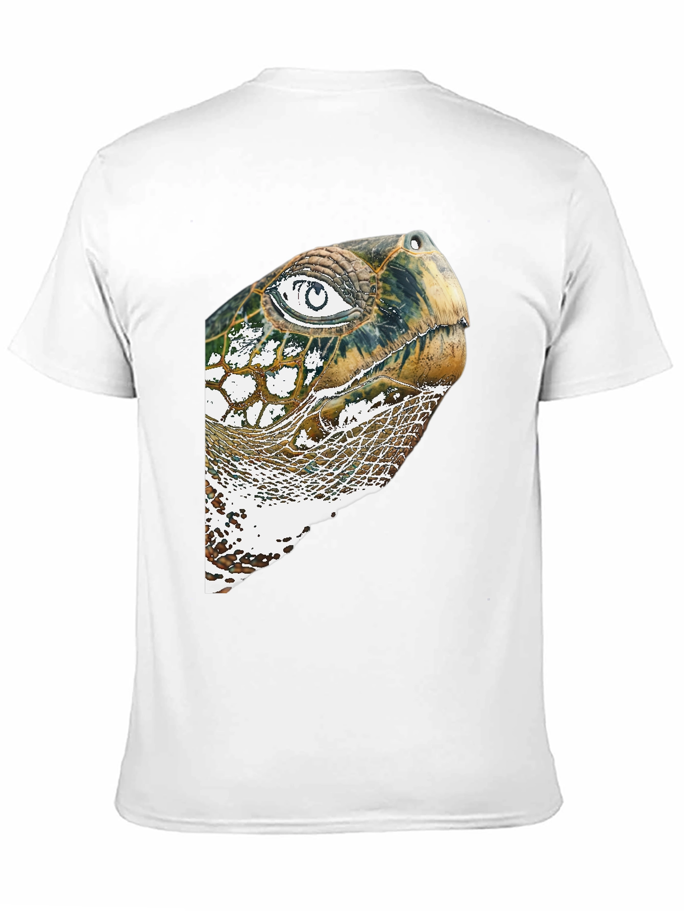 Turtle Head Graphic Print Black T-Shirt