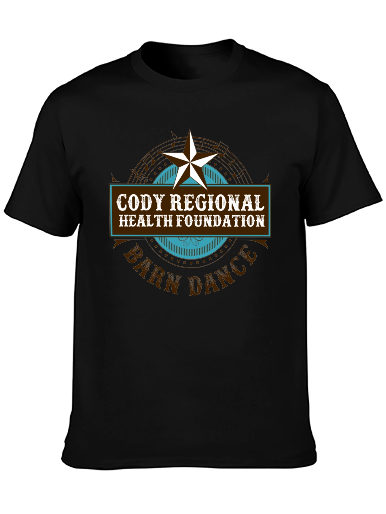 Cody Regional Health Barn Dance Black Tee