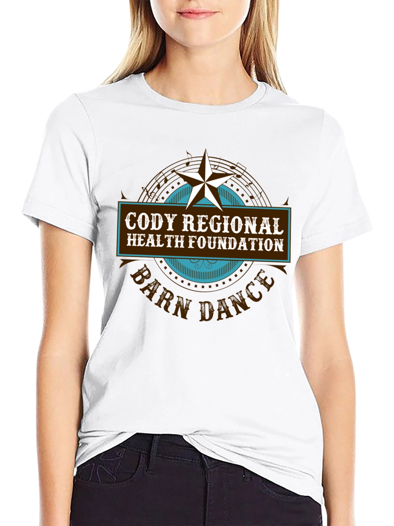 Cody Regional Health Barn Dance Black Tee