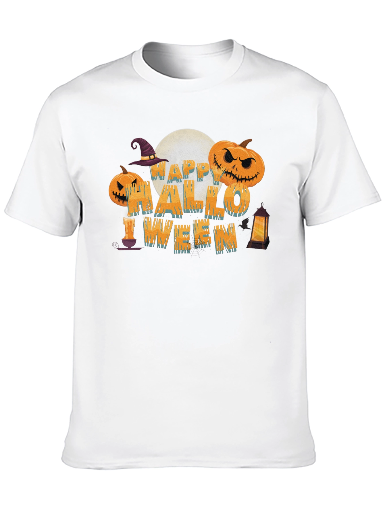 Happy Halloween Graphic Print T-Shirt