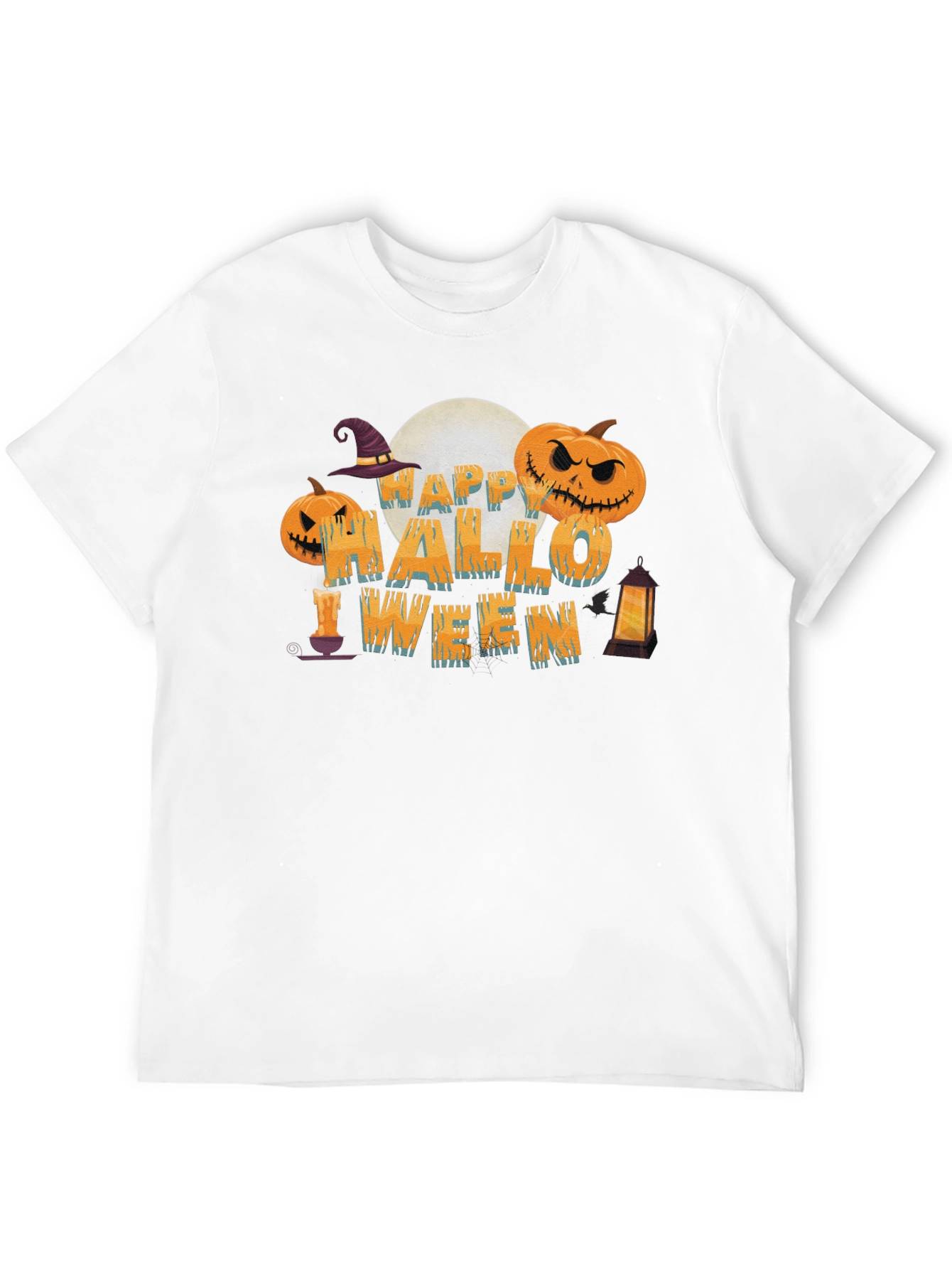 Happy Halloween Graphic Print T-Shirt