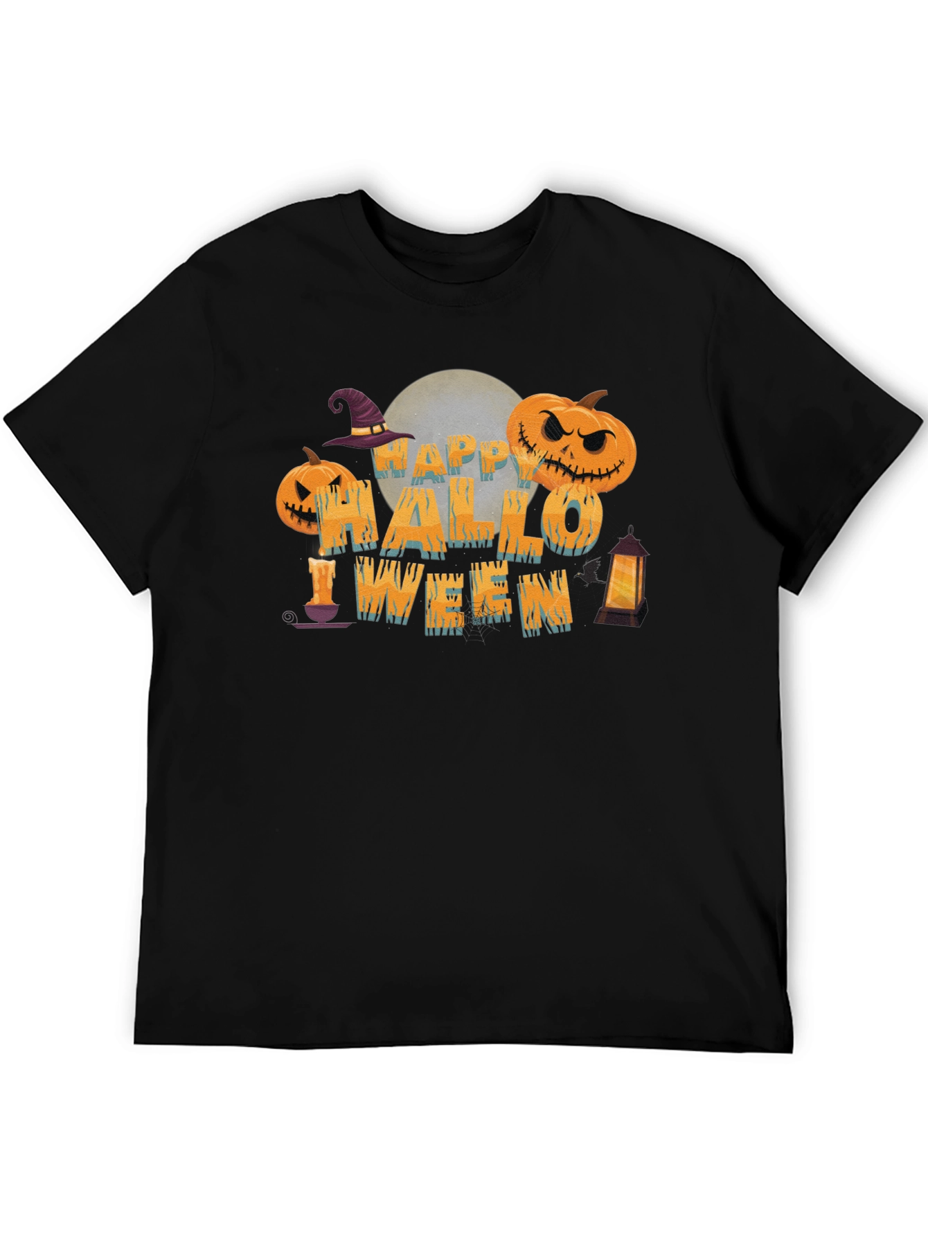 Happy Halloween Graphic Print T-Shirt