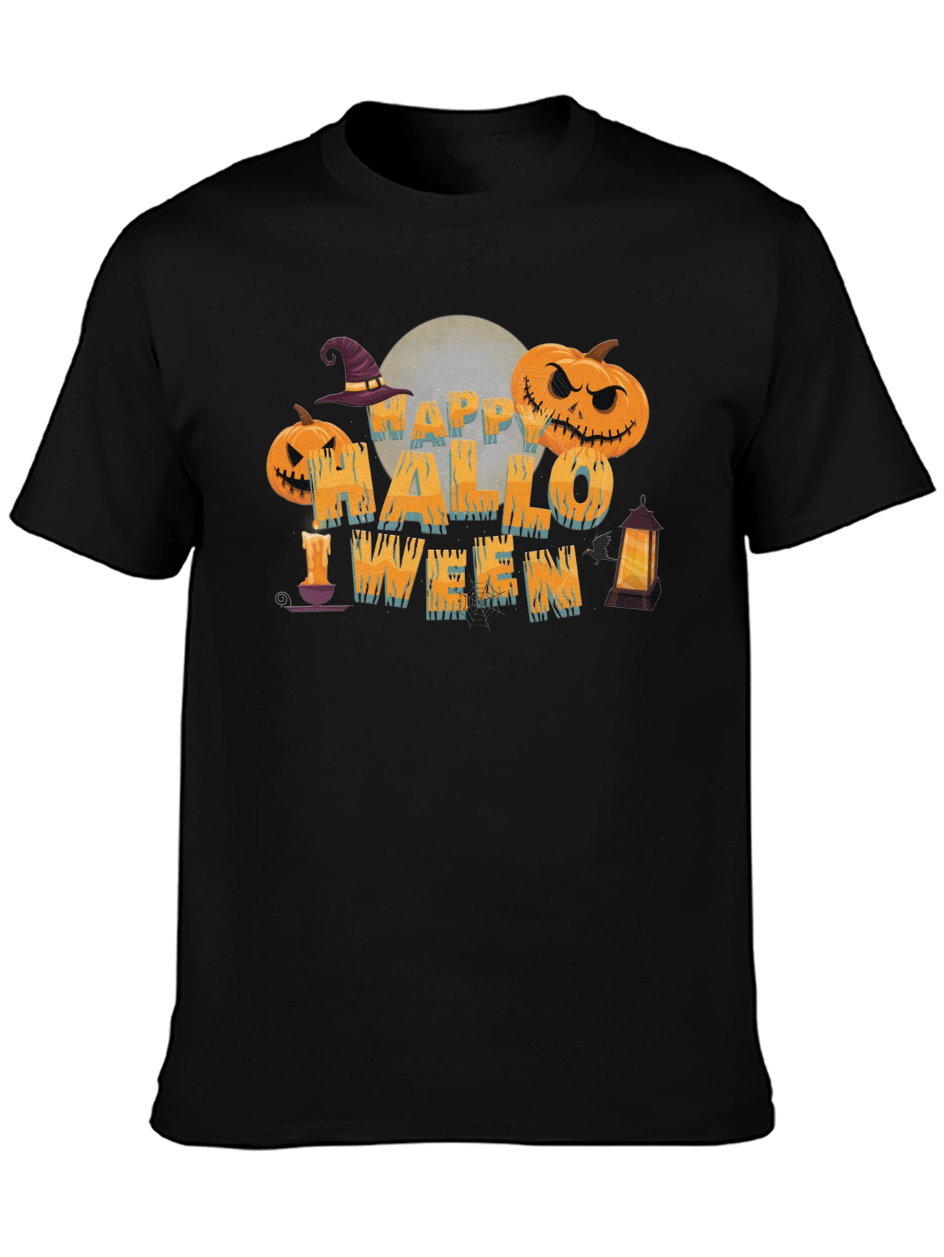 Happy Halloween Graphic Print T-Shirt