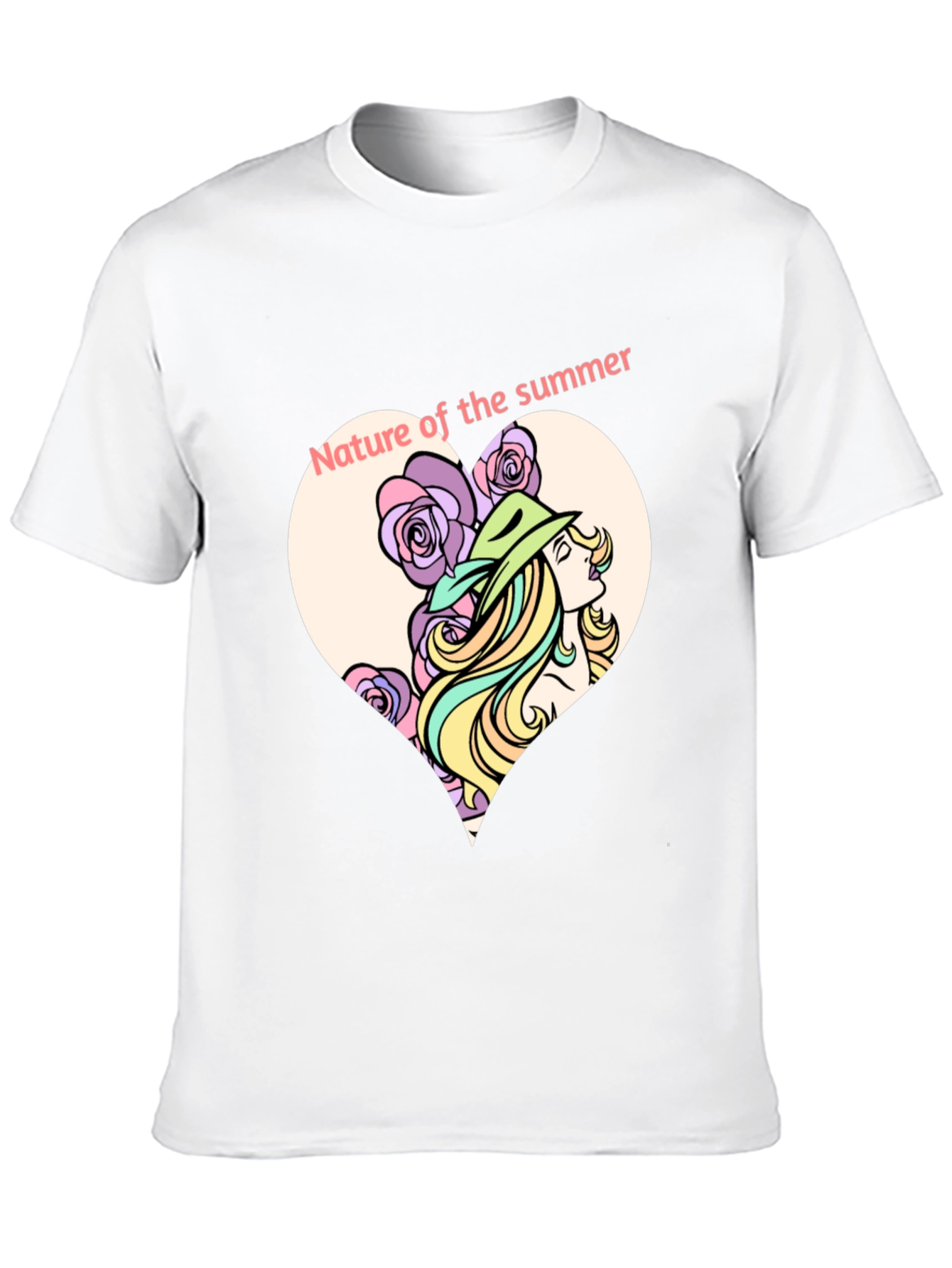 Nature of Summer Graphic T-Shirt - Black