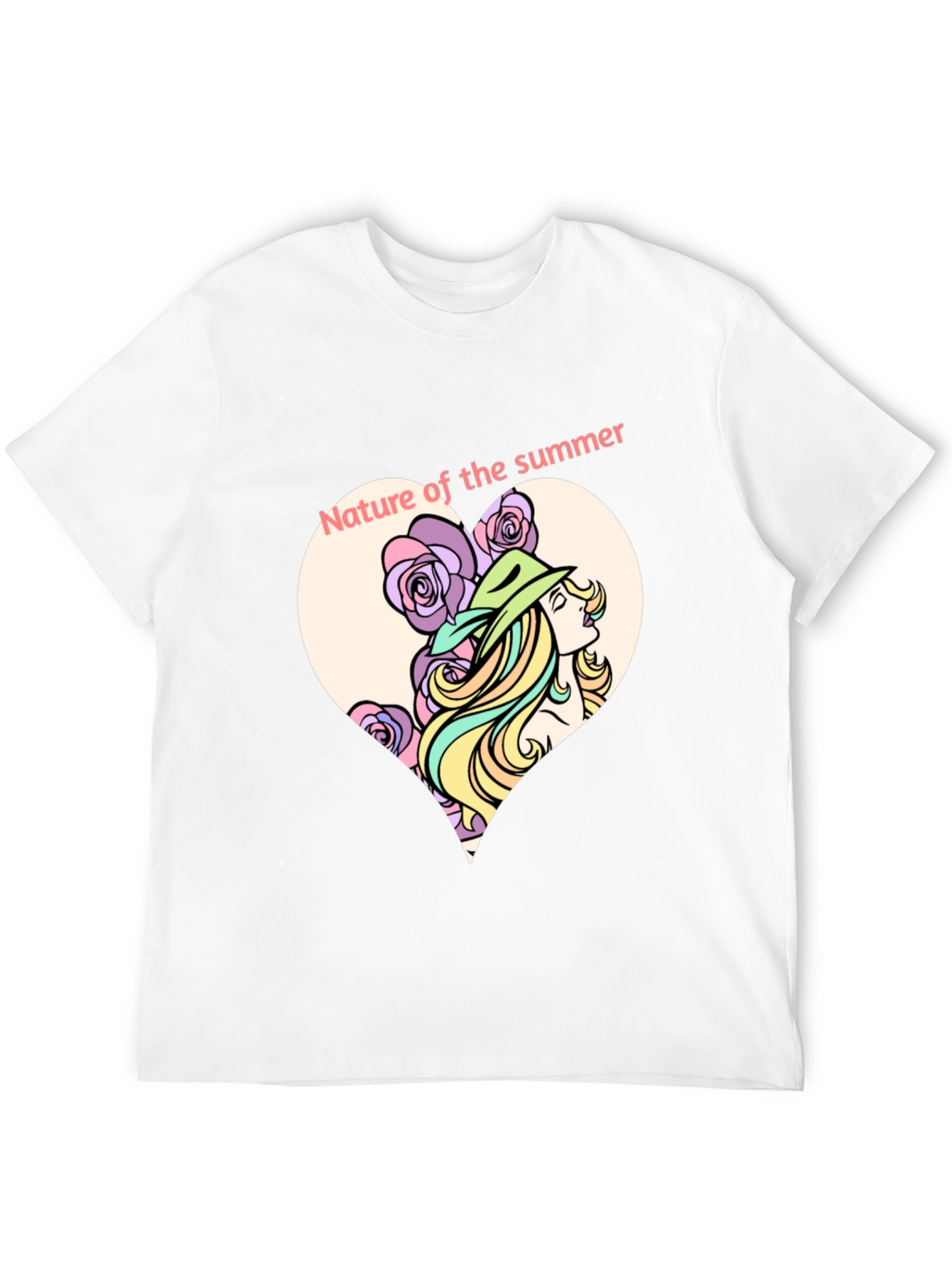 Nature of Summer Graphic T-Shirt - Black