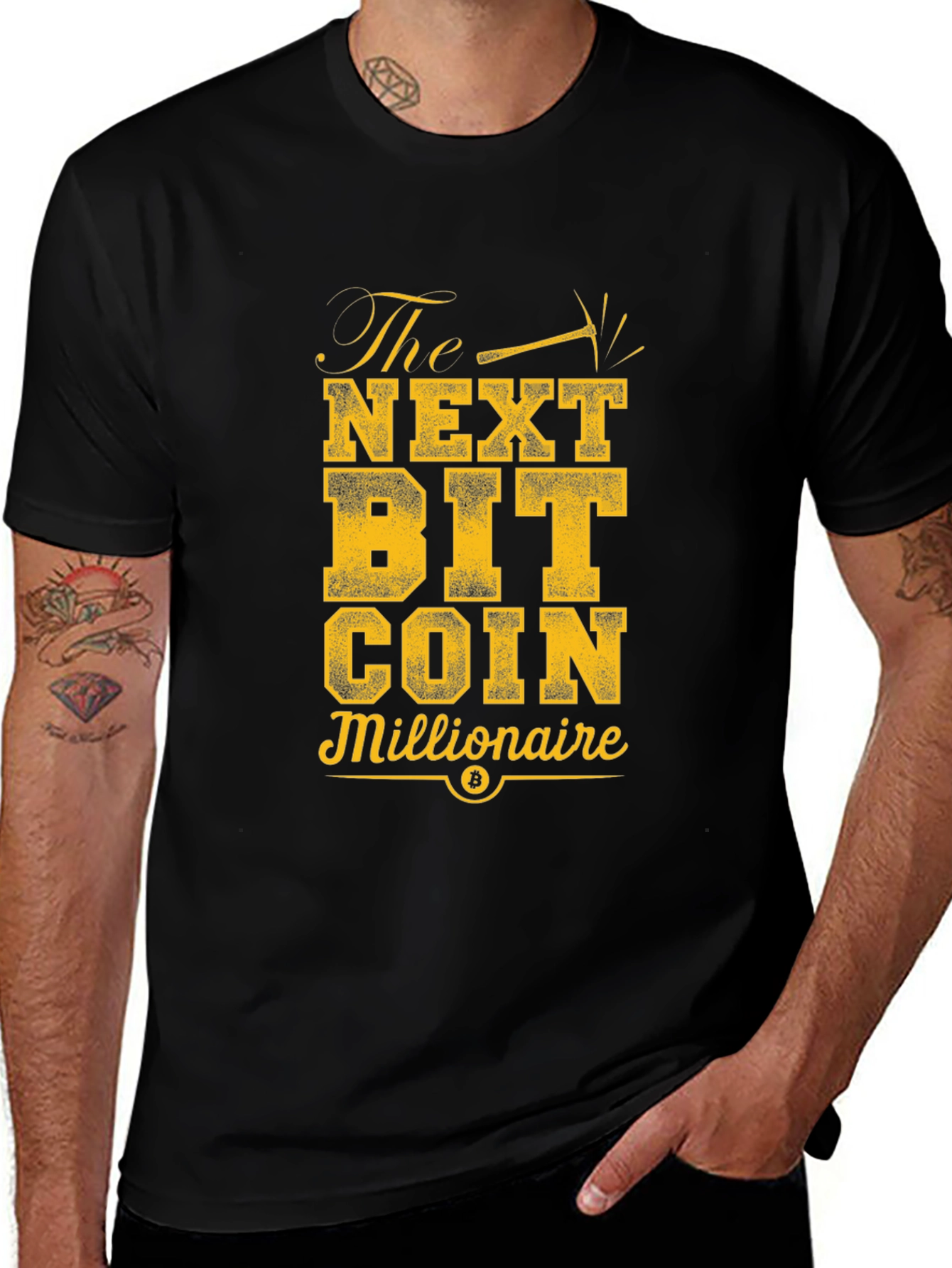 The Next Bitcoin Millionaire Black T-Shirt