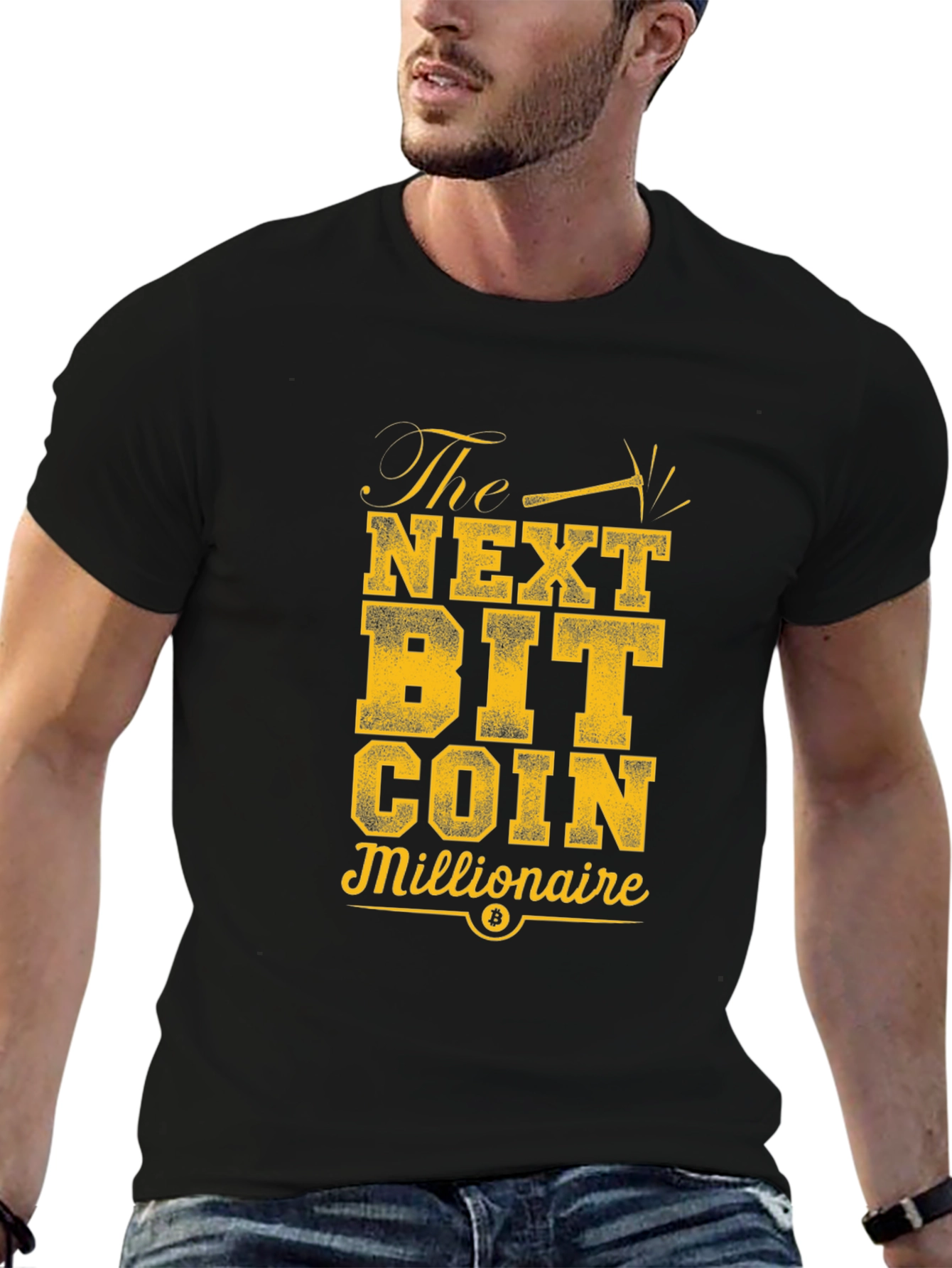 The Next Bitcoin Millionaire Black T-Shirt