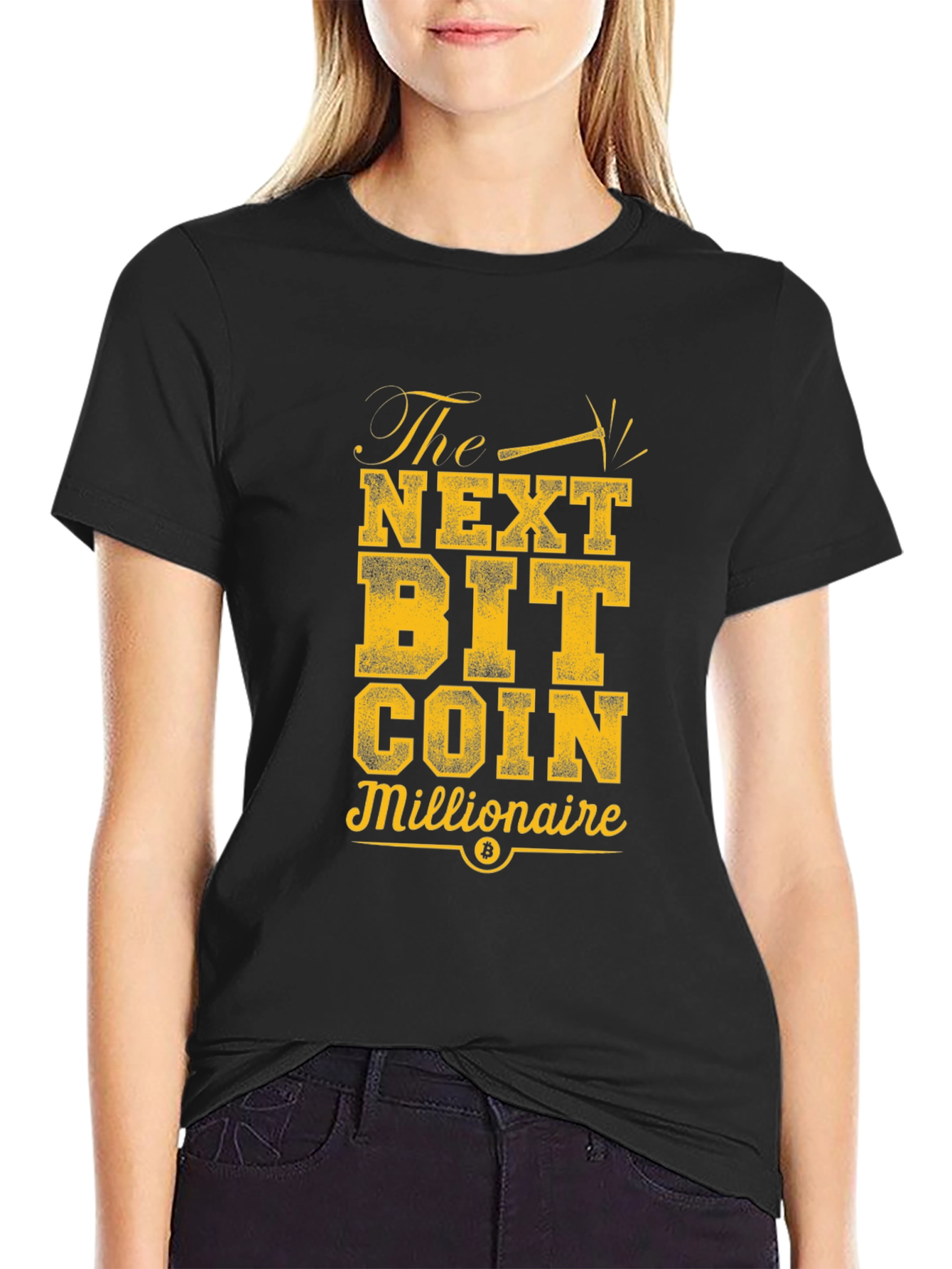 The Next Bitcoin Millionaire Black T-Shirt