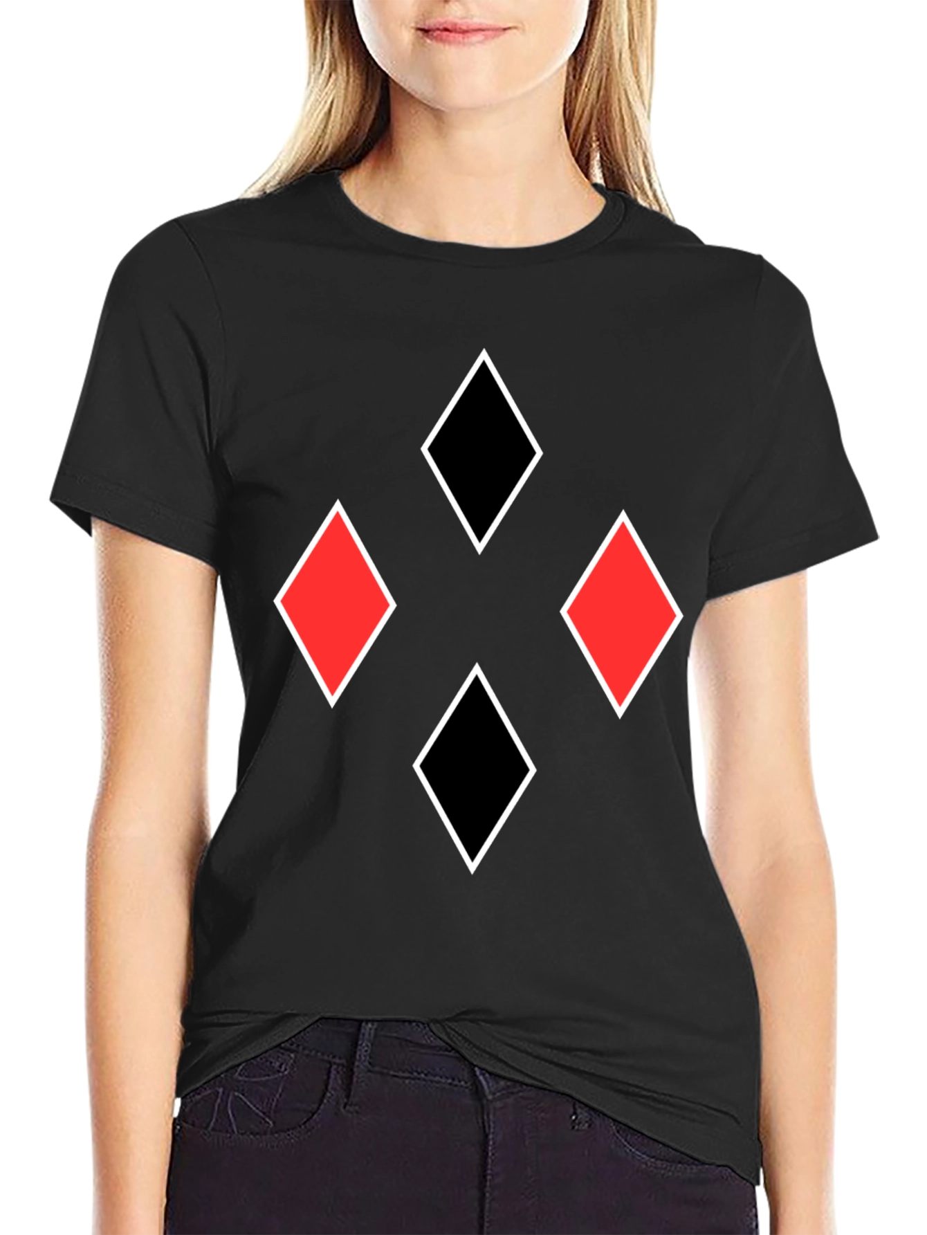 Diamonds Graphic Tee - Black T-Shirt