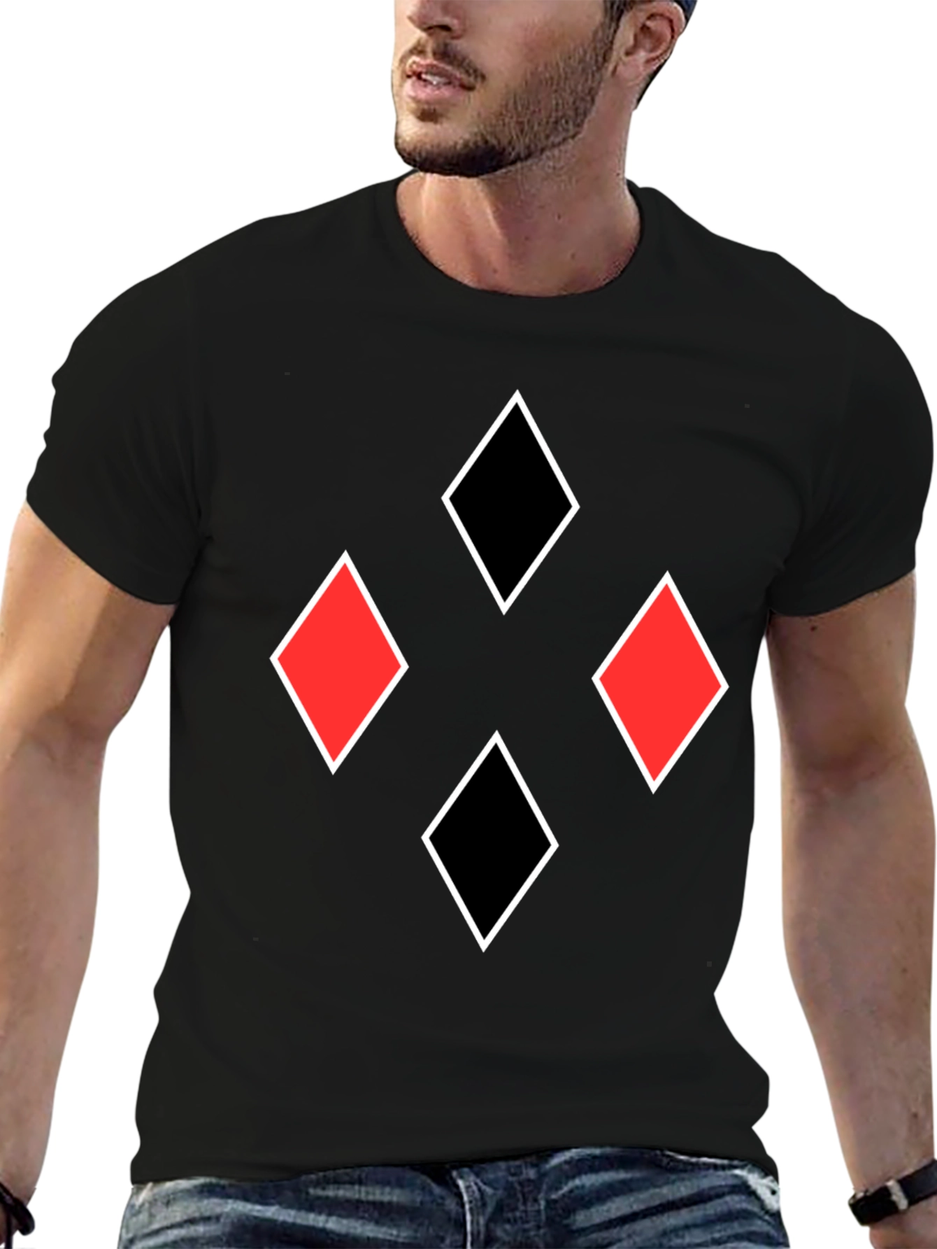 Diamonds Graphic Tee - Black T-Shirt