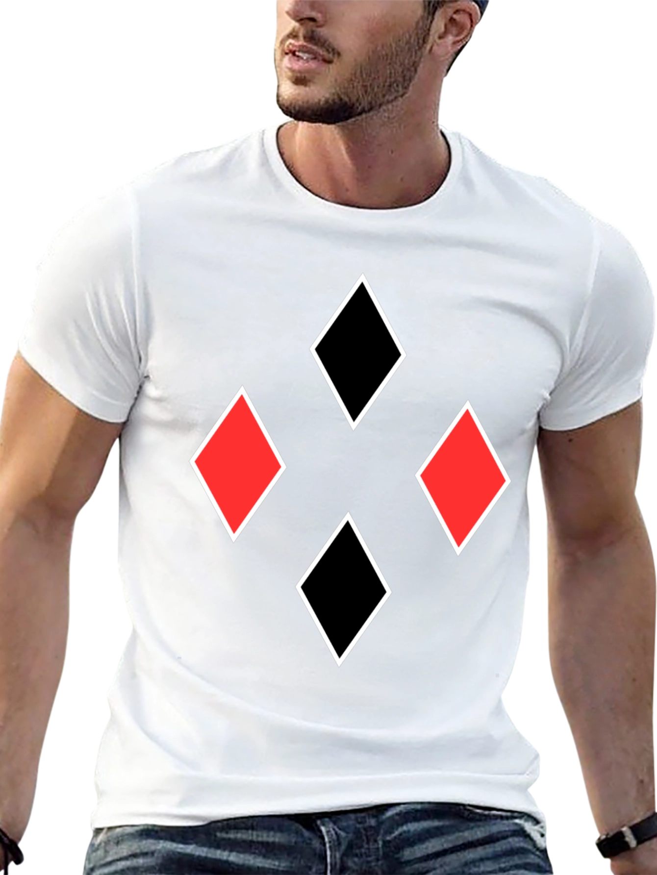 Diamonds Graphic Tee - Black T-Shirt