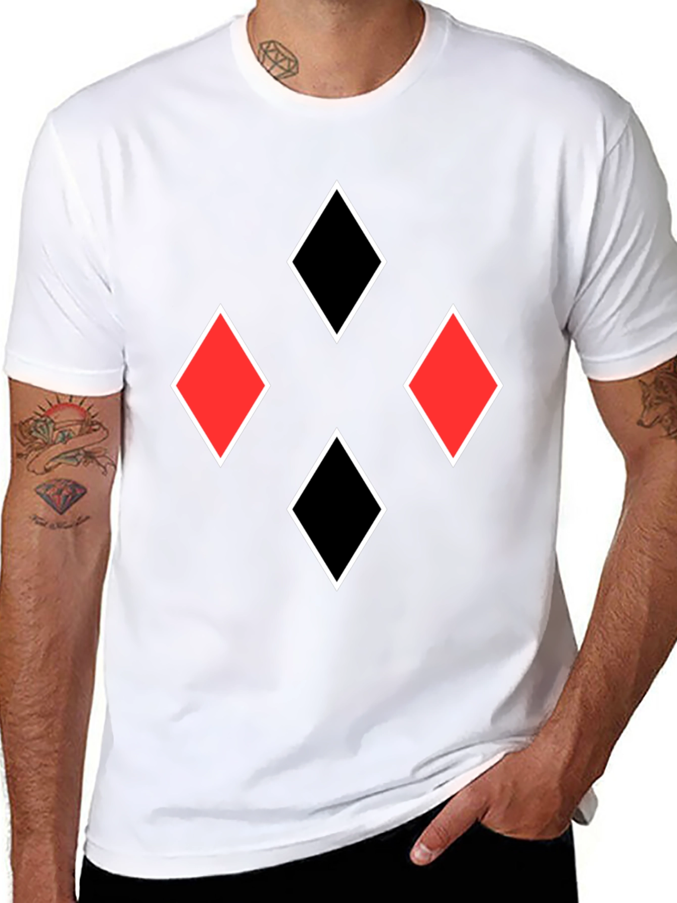 Diamonds Graphic Tee - Black T-Shirt